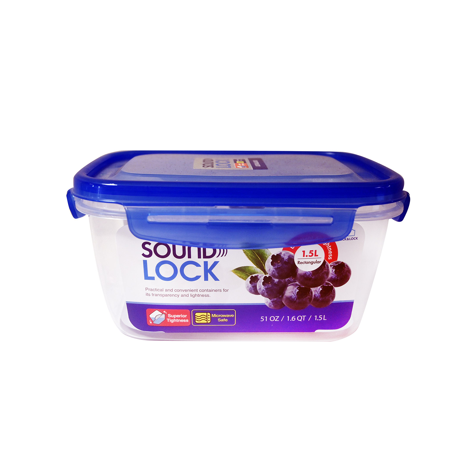 Lock Lep55 τάπερ παραλληλογραμο 1.5lt εικόνα 1