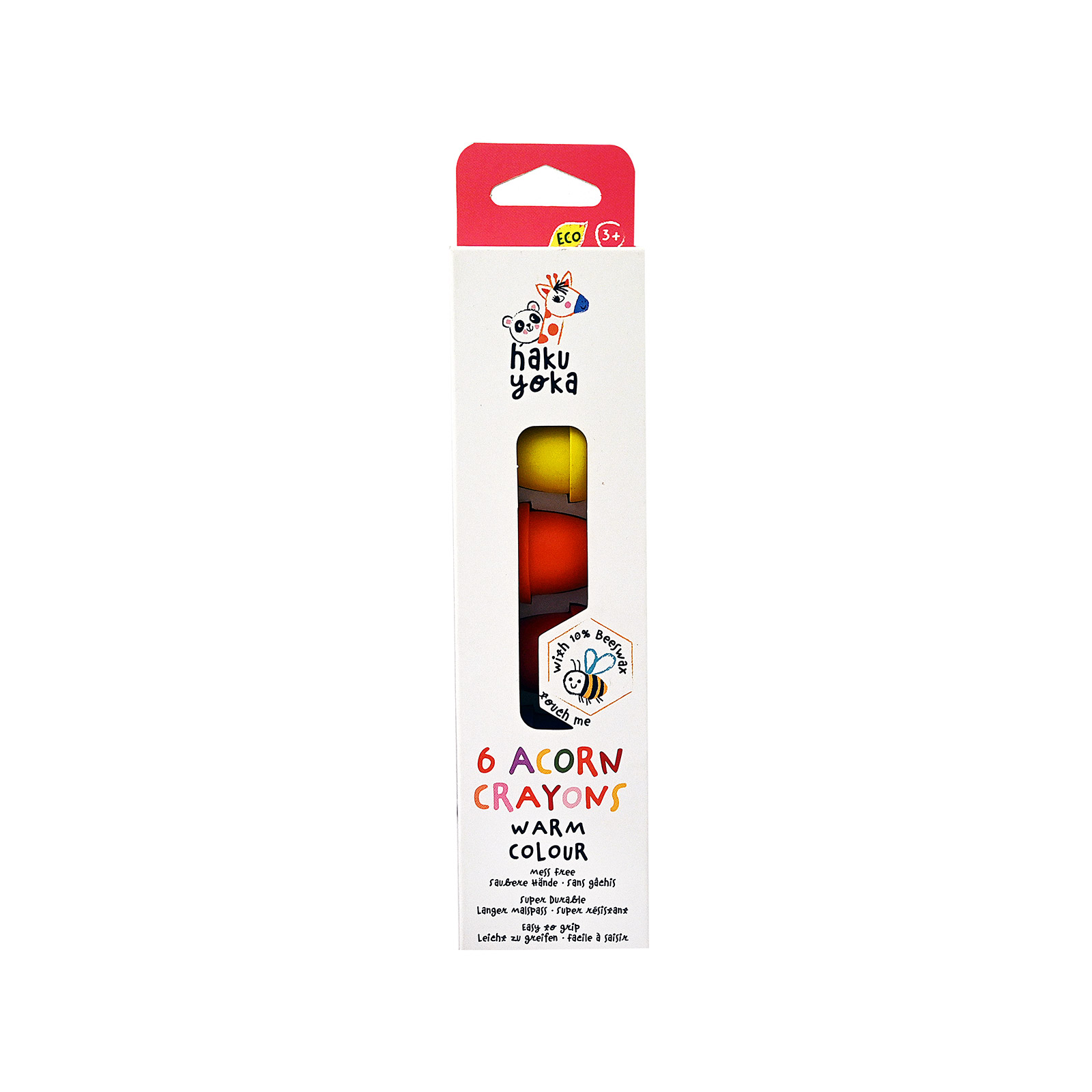 Haku Yoga Acorn crayons σετ κηρομπογιές warm colour εικόνα 1
