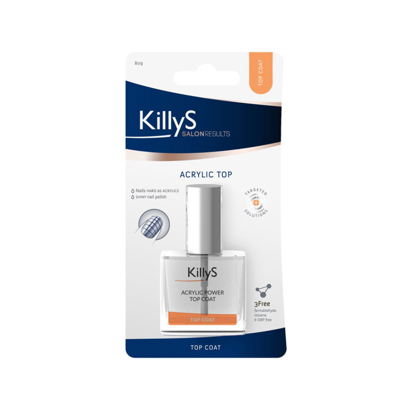 Killy's top coat nail polish acrylic image 1