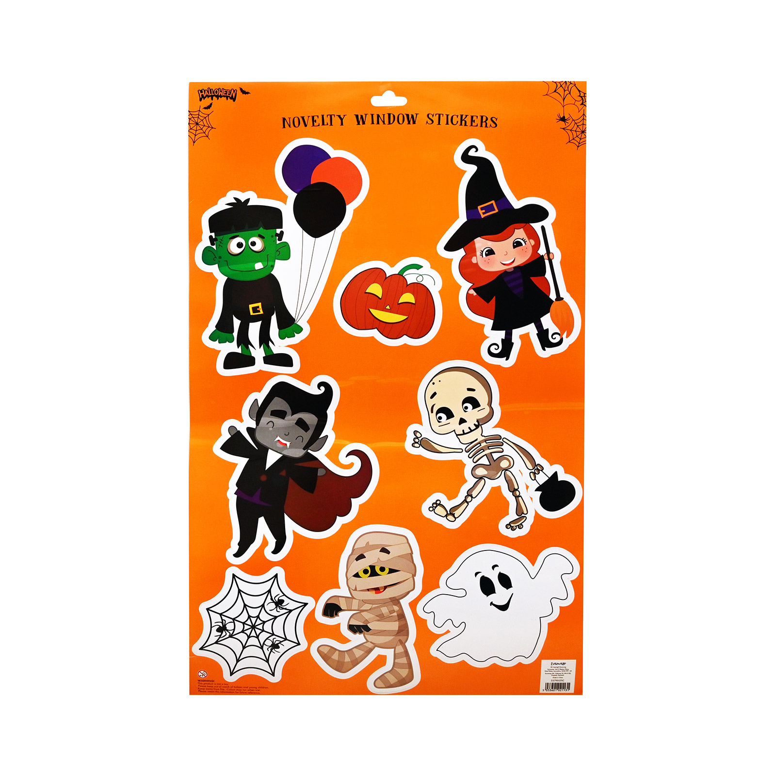 Halloween αυτοκόλλητα τζαμιών 60x40εκ εικόνα 1