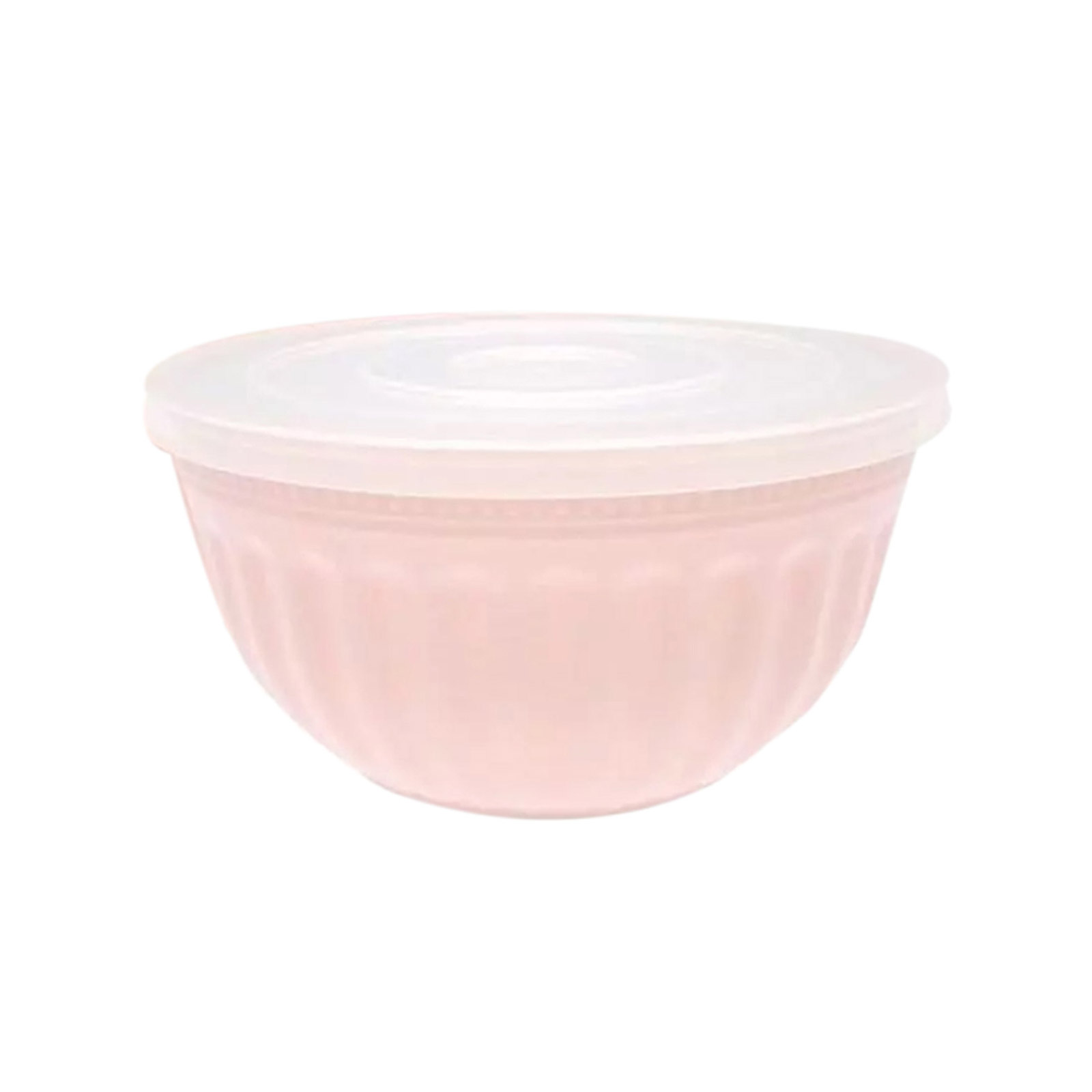 Greengate Alice plastic bowl with lid pink image 1