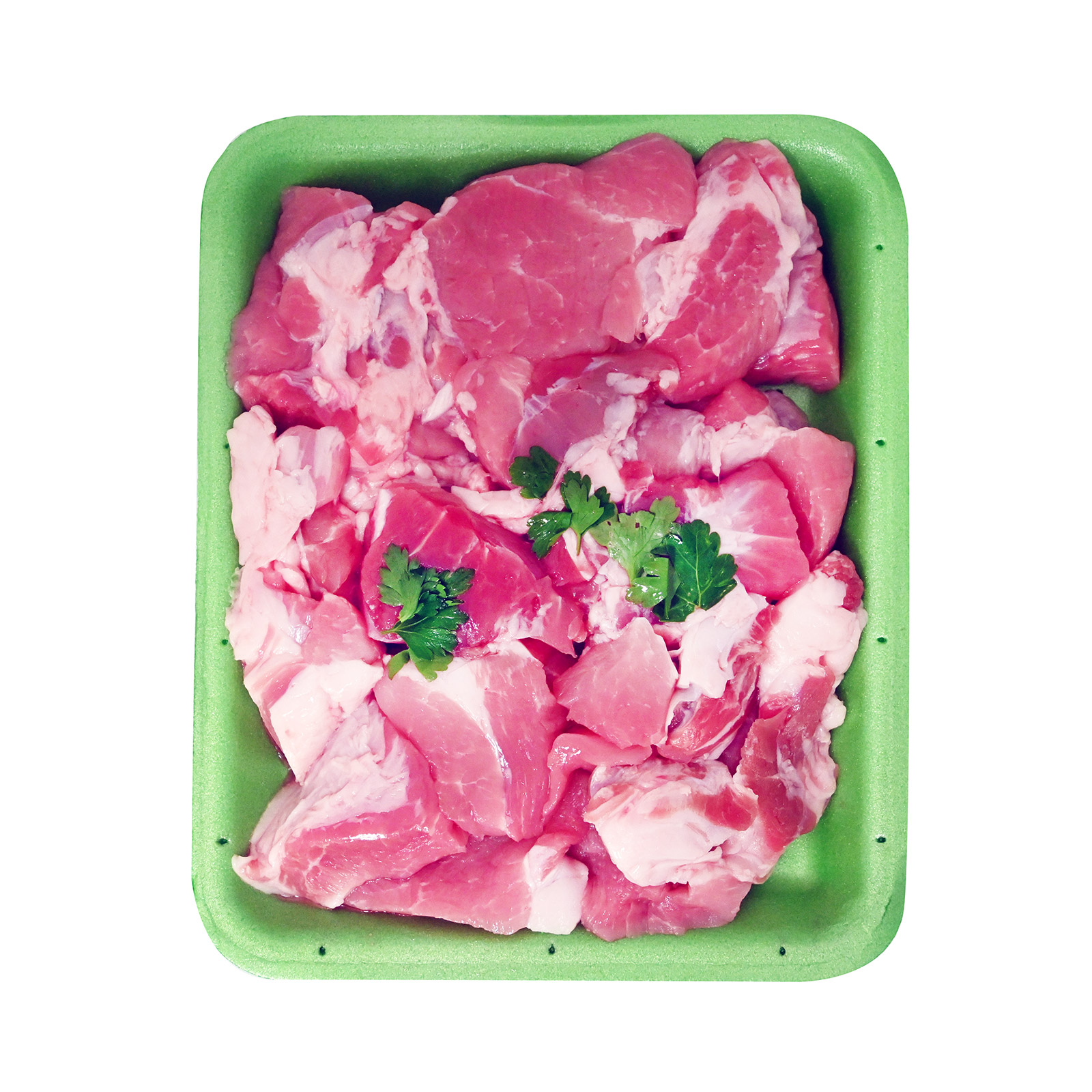 Χοιρινό τεμαχισμένο νωπό τυποποιημένο για τηγανιά/ με μαϊντανό  Ελλάδος ~0.60Kg εικόνα 1