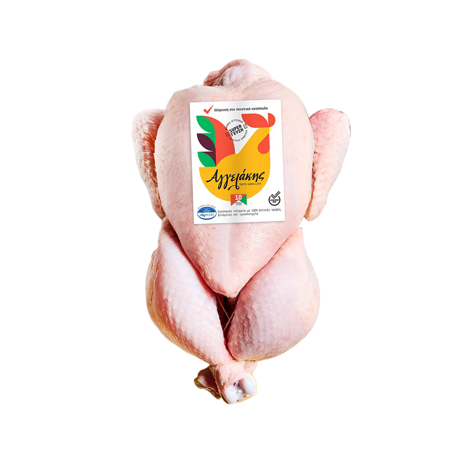Αγγελάκης κοτόπουλο ολόκληρο νωπό χύμα ~2.10Kg εικόνα 1
