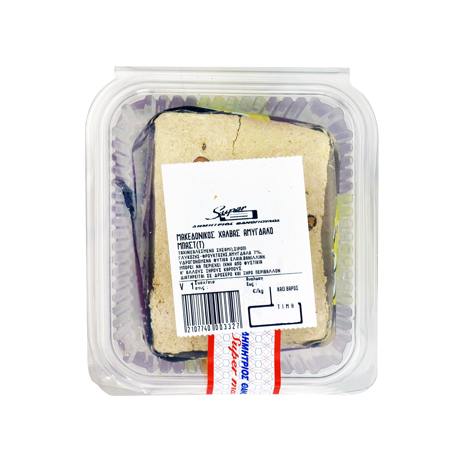 Θανόπουλος Μακεδονικός χαλβάς τυποποιημένος με αμύγδαλο ~0.32Kg εικόνα 1