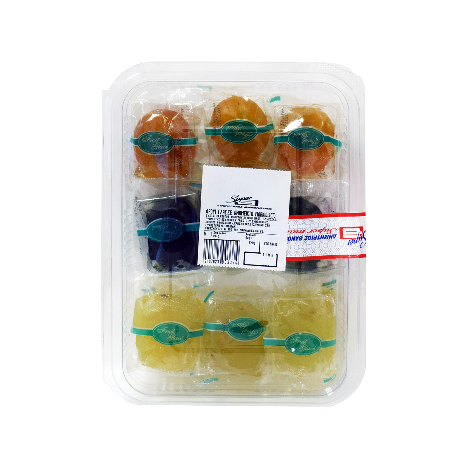 Markidis γλυκό φρουί γλασέ τυποποιημένο ανάμεικτο ~0.45Kg εικόνα 1