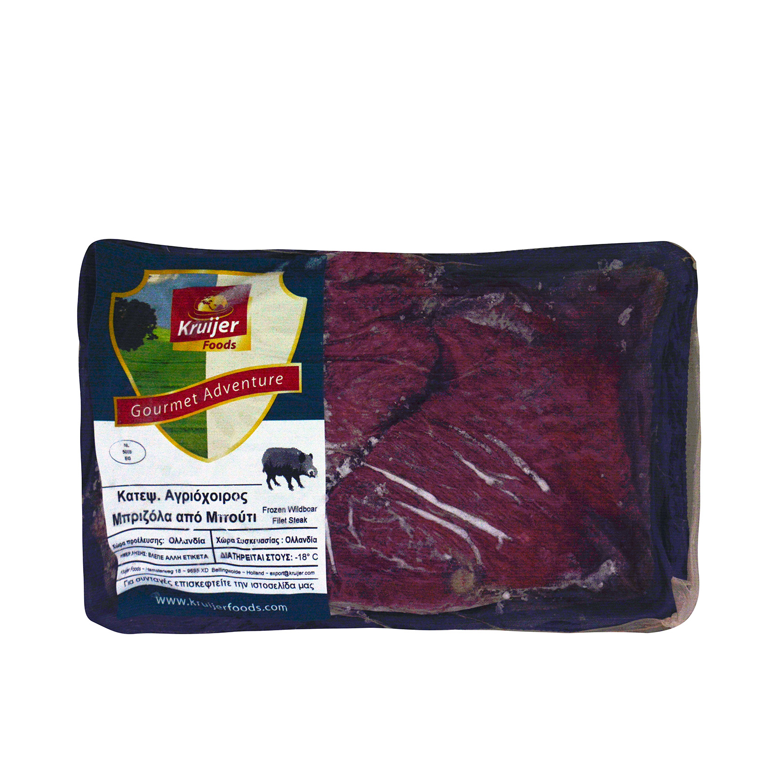Kruijer Foods Gourmet Adventure αγριόχοιρος μπούτι μπριζόλα κατάψυξης τυποποιημένο ~0.55Kg εικόνα 1