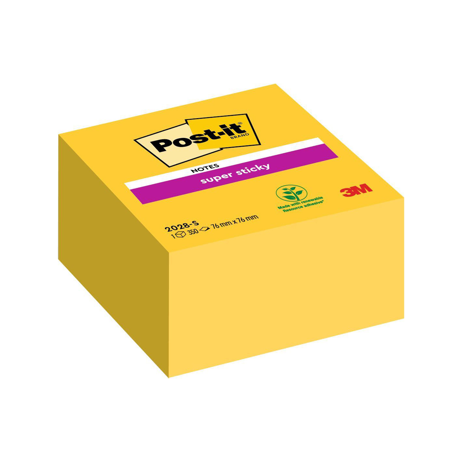 Post It Super sticky αυτοκόλλητες σημειώσεις 350 φύλλα εικόνα 1