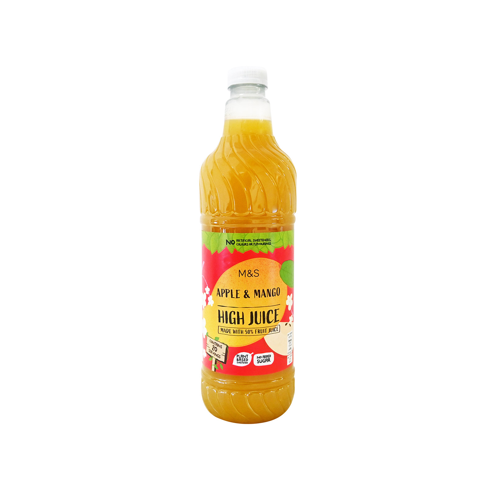 M&S Food High jiuce χυμός συμπυκνωμένος apple & mango 1lt εικόνα 1