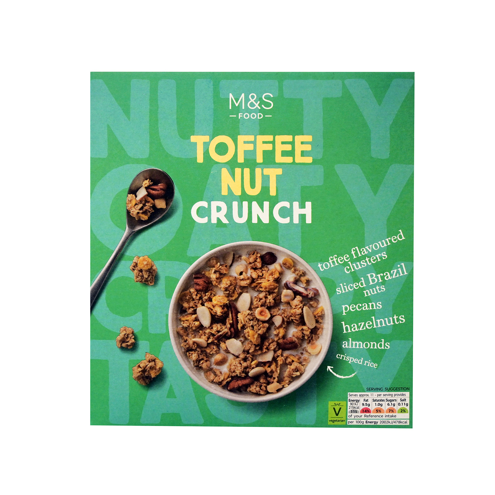 M&S Food Toffee nut crunch δημητριακά 500g εικόνα 1