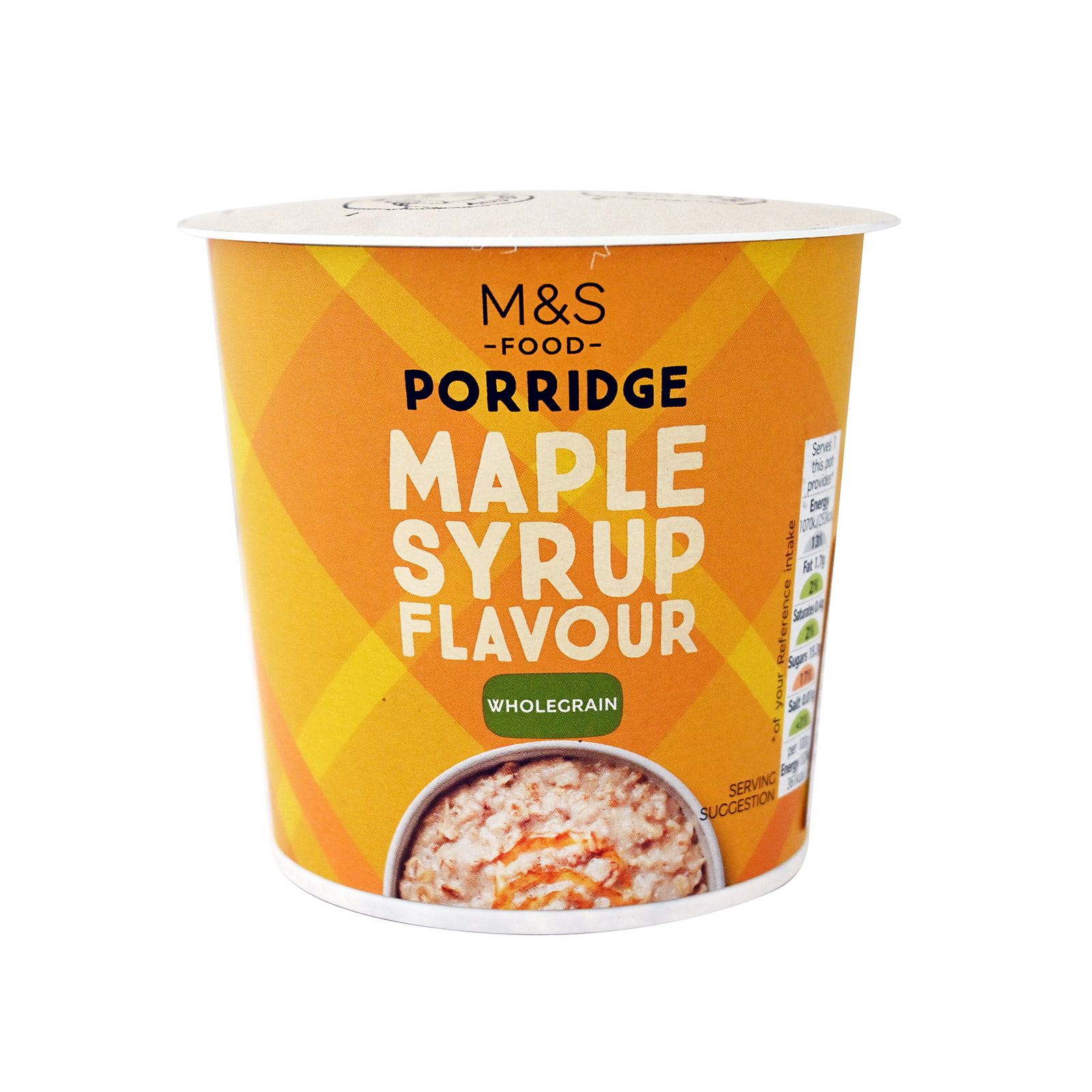 M&S food porridge oat maple syrup flavour 70g image 1