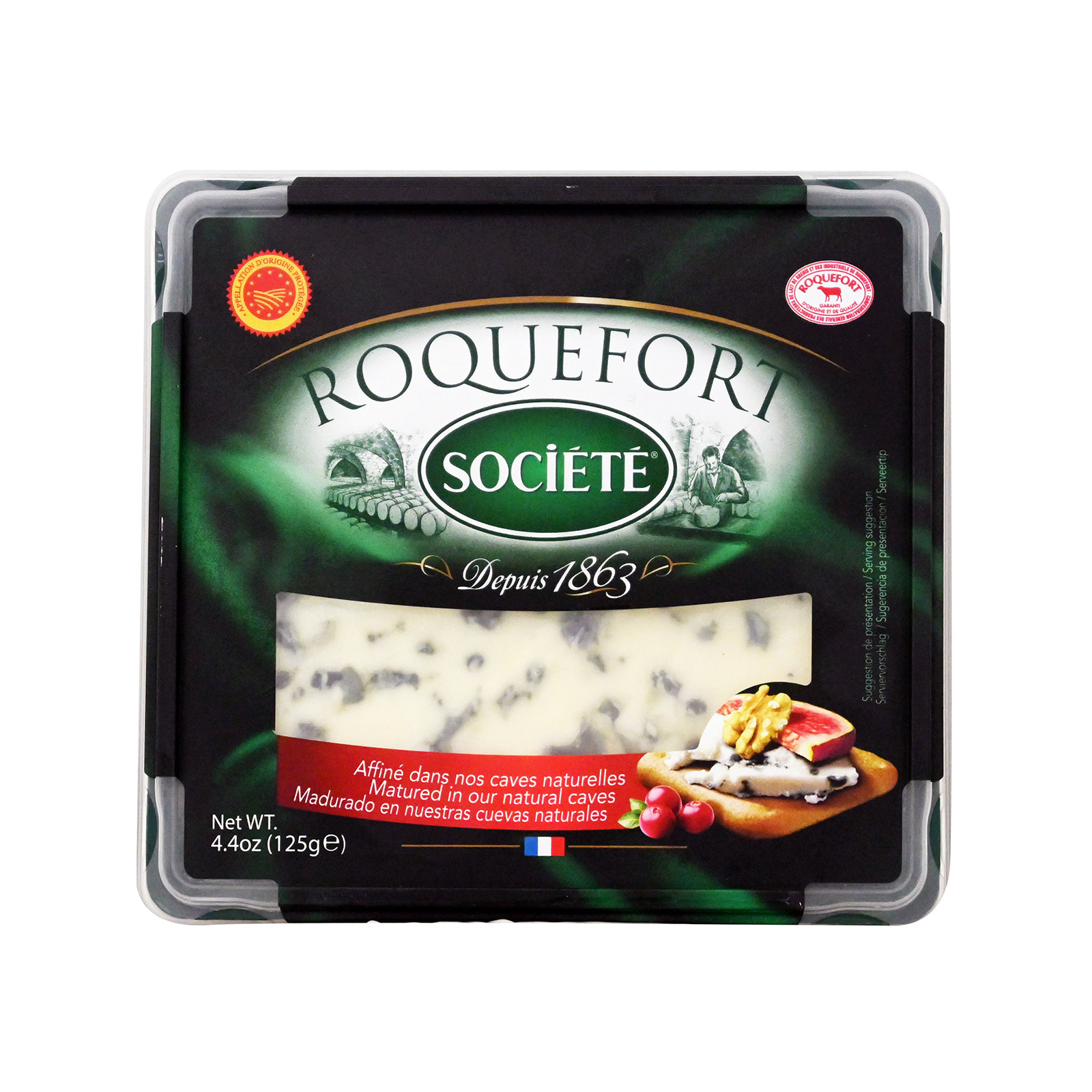 Societe τυρί ροκφόρ 125g εικόνα 1