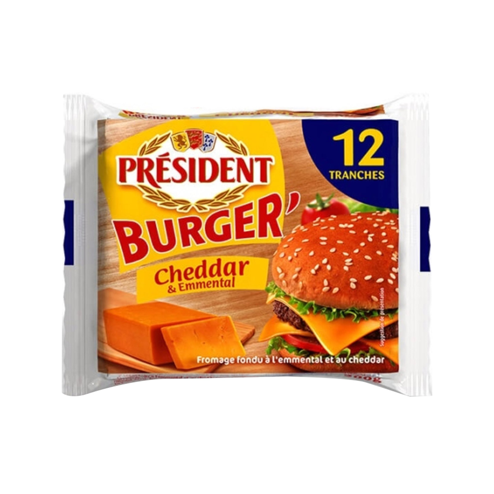 President Burger τυρί cheddar & emmental σε φέτες 200g εικόνα 1