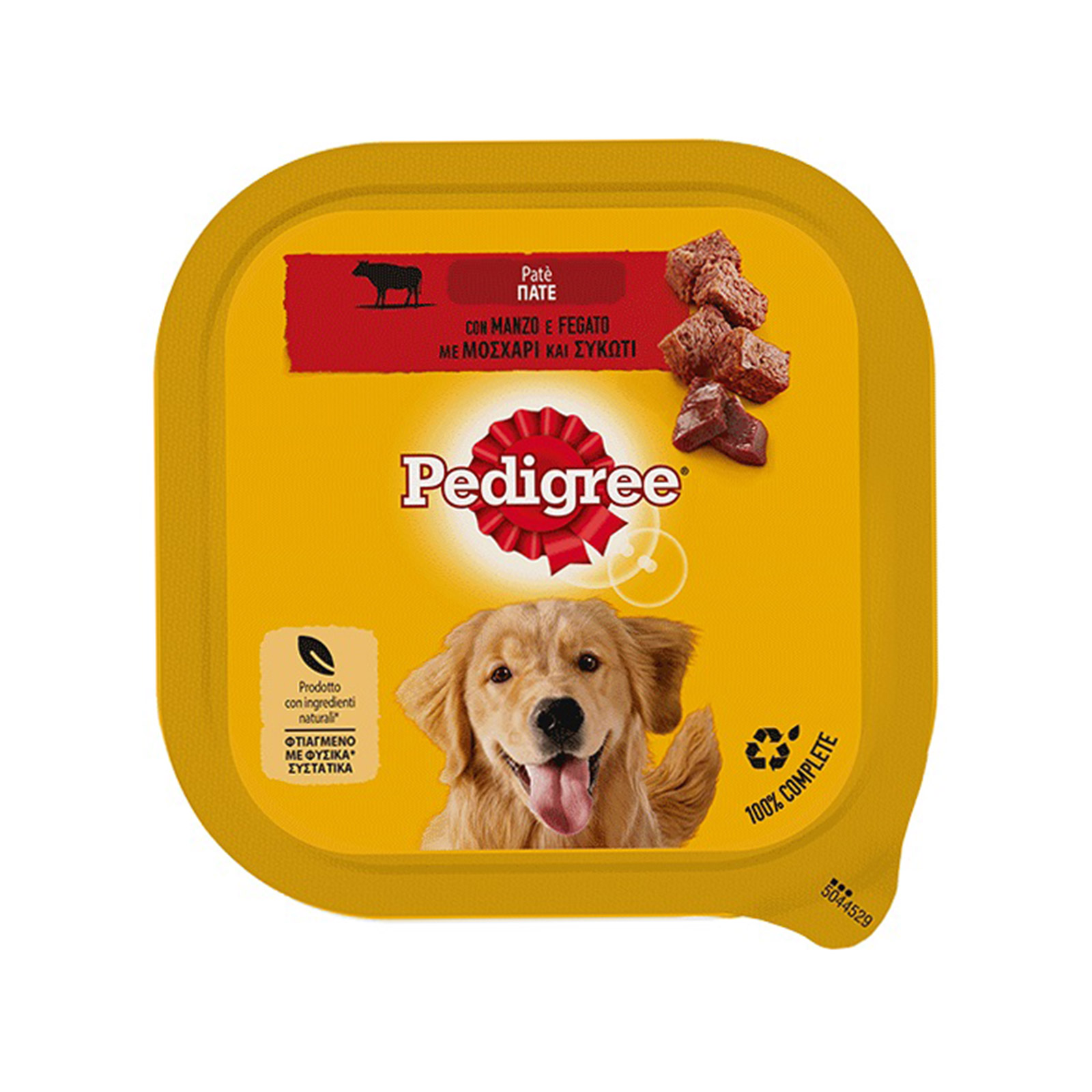 Pedigree τροφή σκύλου πατέ με μοσχάρι & συκώτι 300g εικόνα 1