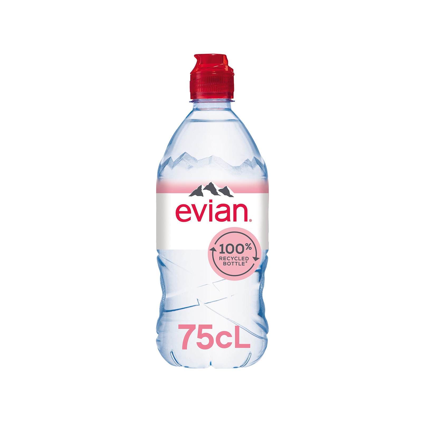 Evian Rebirth sport φυσικό μεταλλικό νερό 750ml εικόνα 1