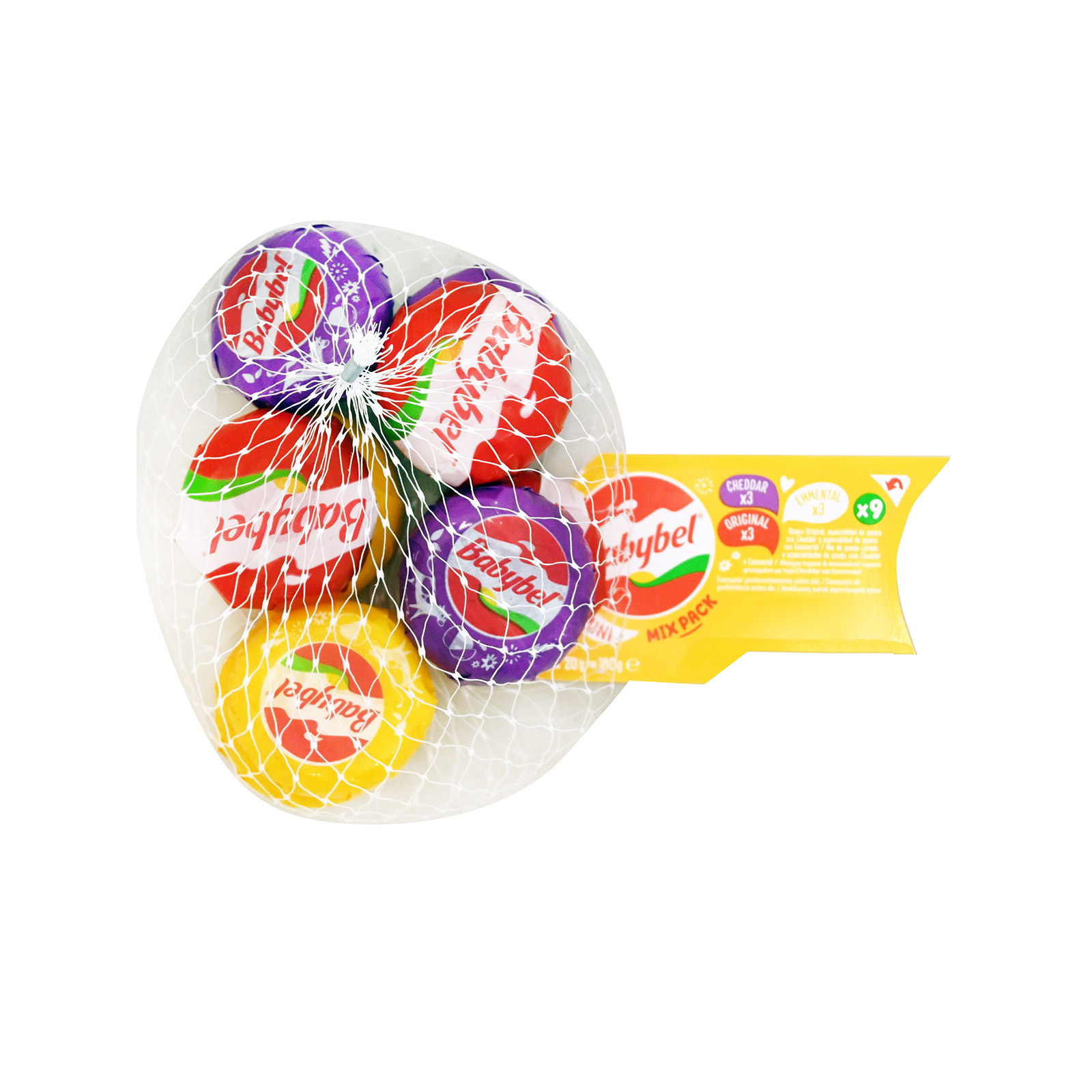 Babybel Mix pack τυρί μαλακό cheddar-gouda 180g εικόνα 1