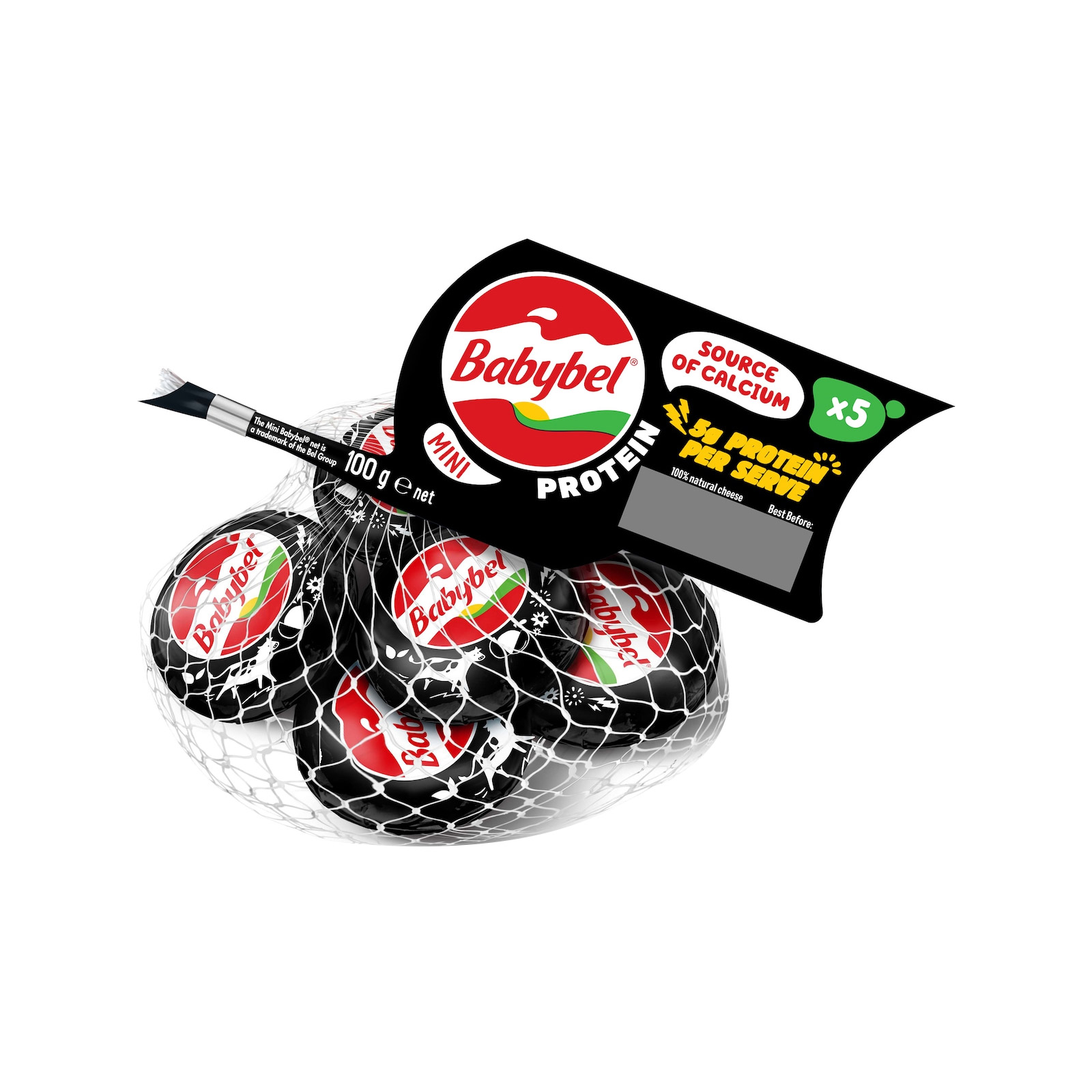 Babybel Mini Protein μαλακό τυρί 100g εικόνα 1