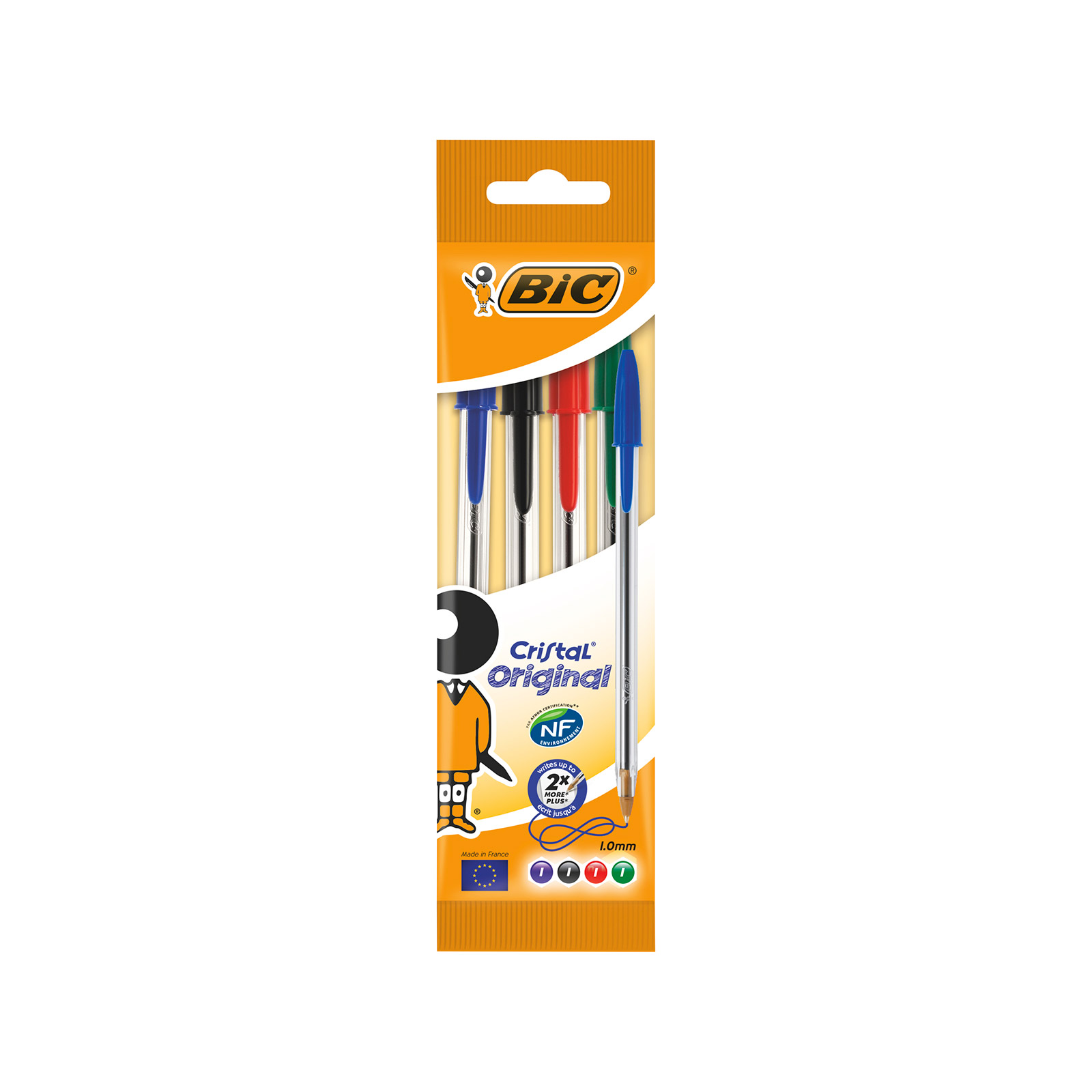 Bic Cristal στυλό 4 χρώματα 4τεμ εικόνα 1