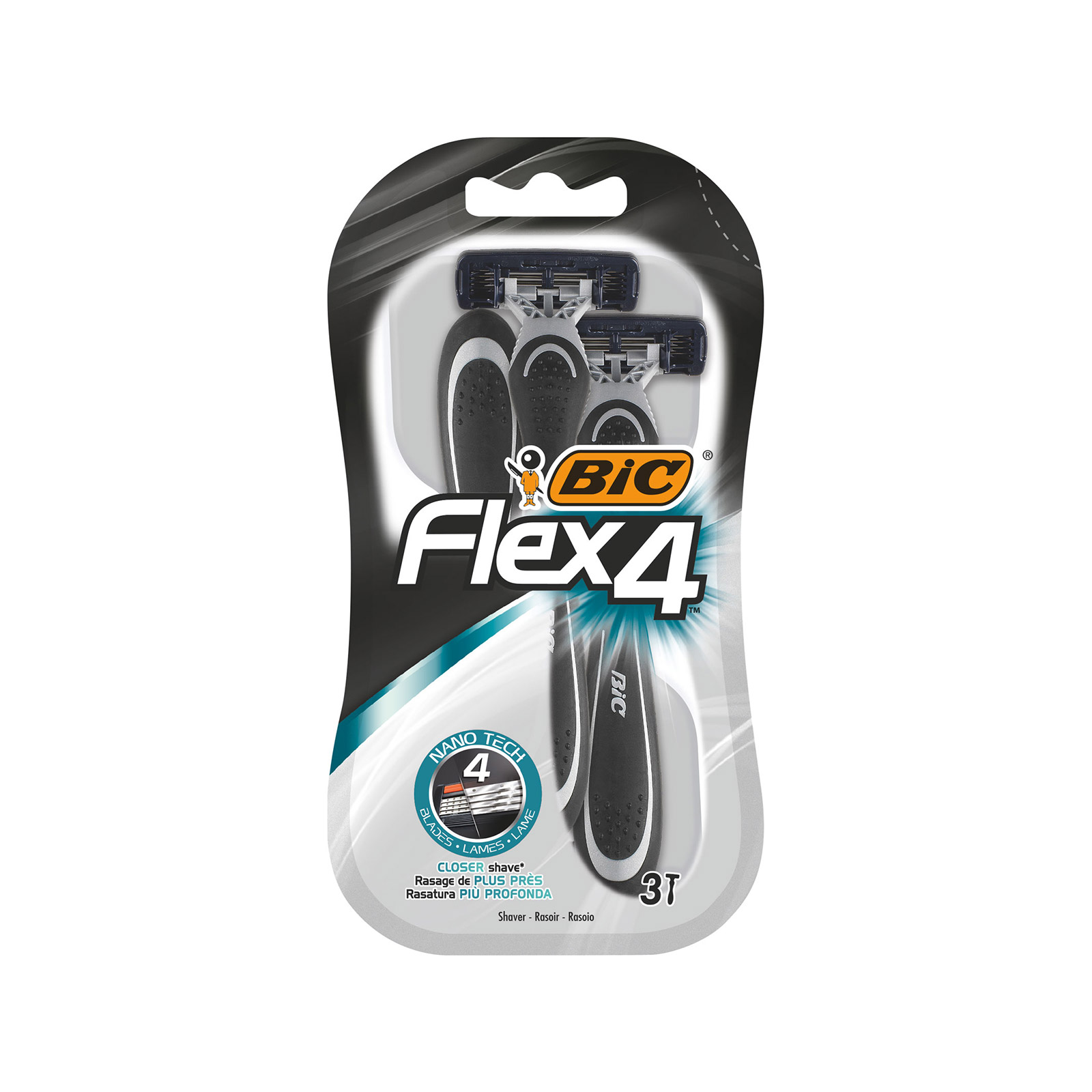 Bic Flex 4 ξυραφάκια αντρικά αντρικό 3τεμ εικόνα 1