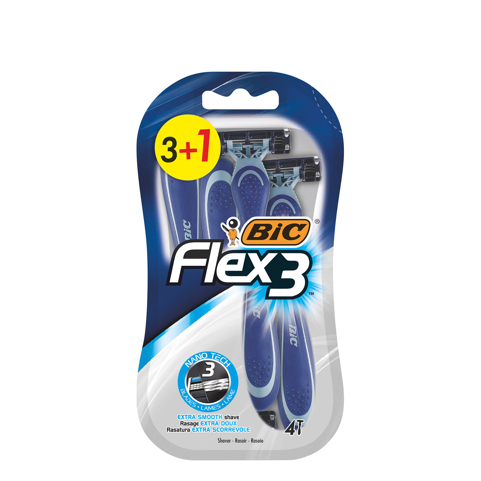Bic Flex 3 Comfort razors for men 3 + 1 δώρο image 1