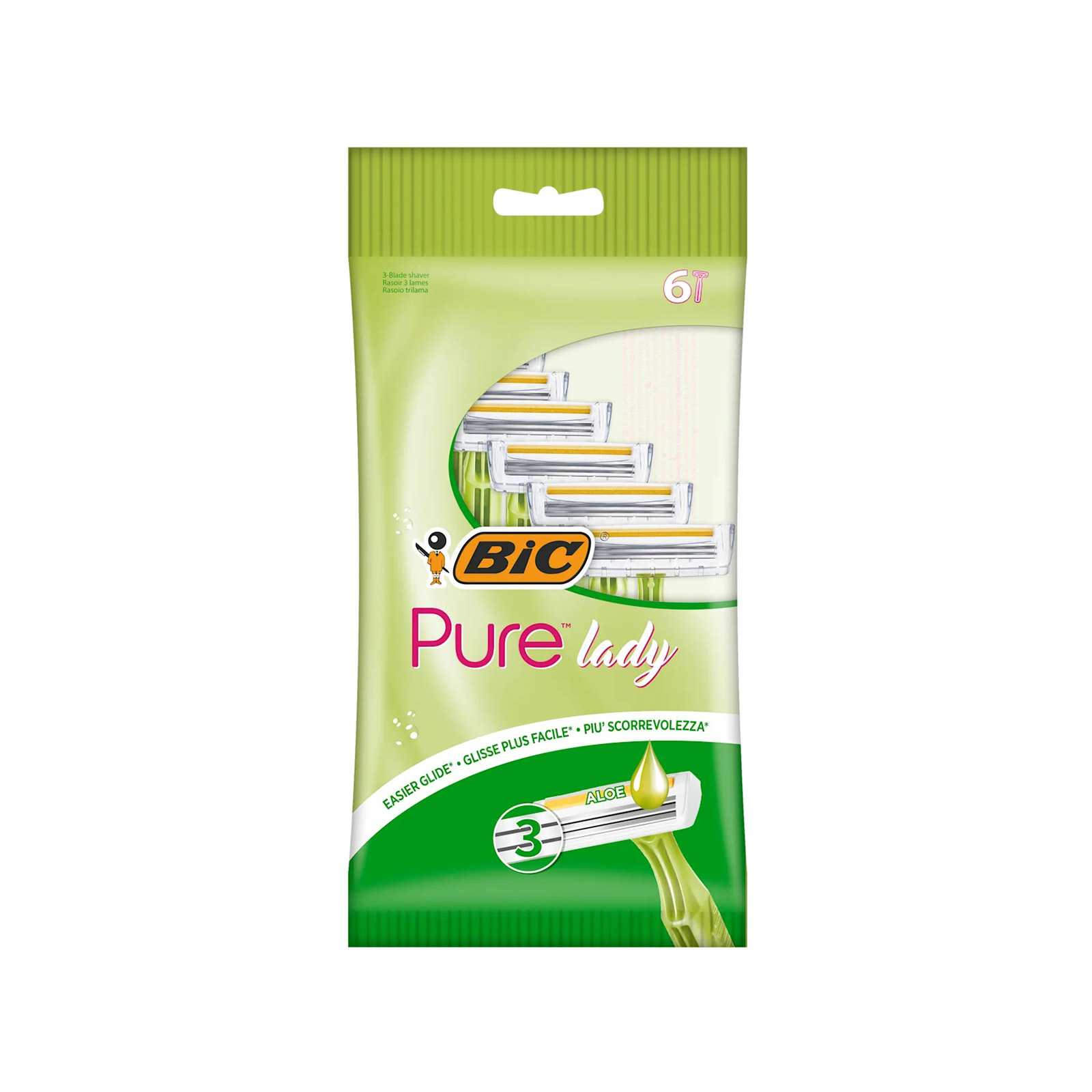 Bic Pure lady ξυραφάκια γυναικεία 6τεμ εικόνα 1