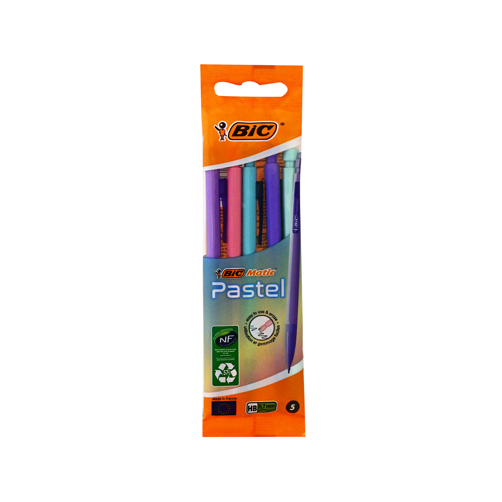 Bic Matic pastel μολύβι μηχανικό 5τεμ εικόνα 1