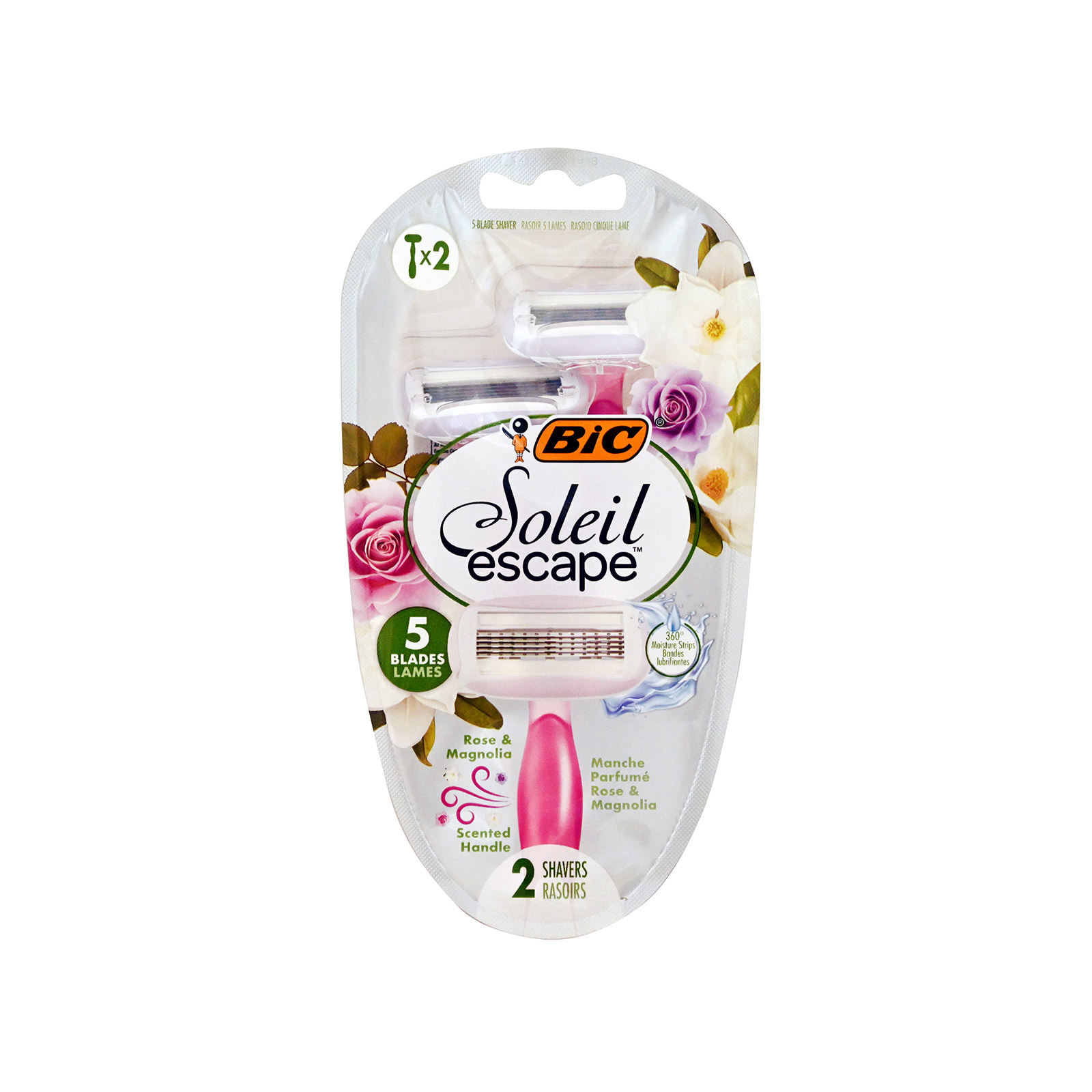 Bic Soleil escape ξυραφάκια γυναικεία rose & magnolia 2τεμ εικόνα 1