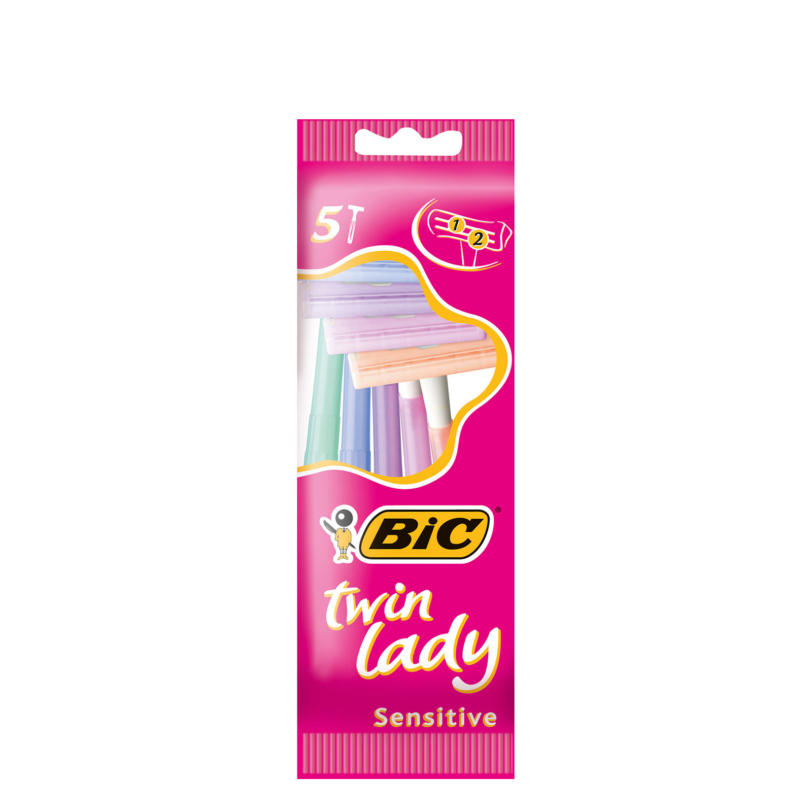 Bic Twin Lady ξυραφάκια γυναικεία sensitive γυναικεία 5τεμ εικόνα 1
