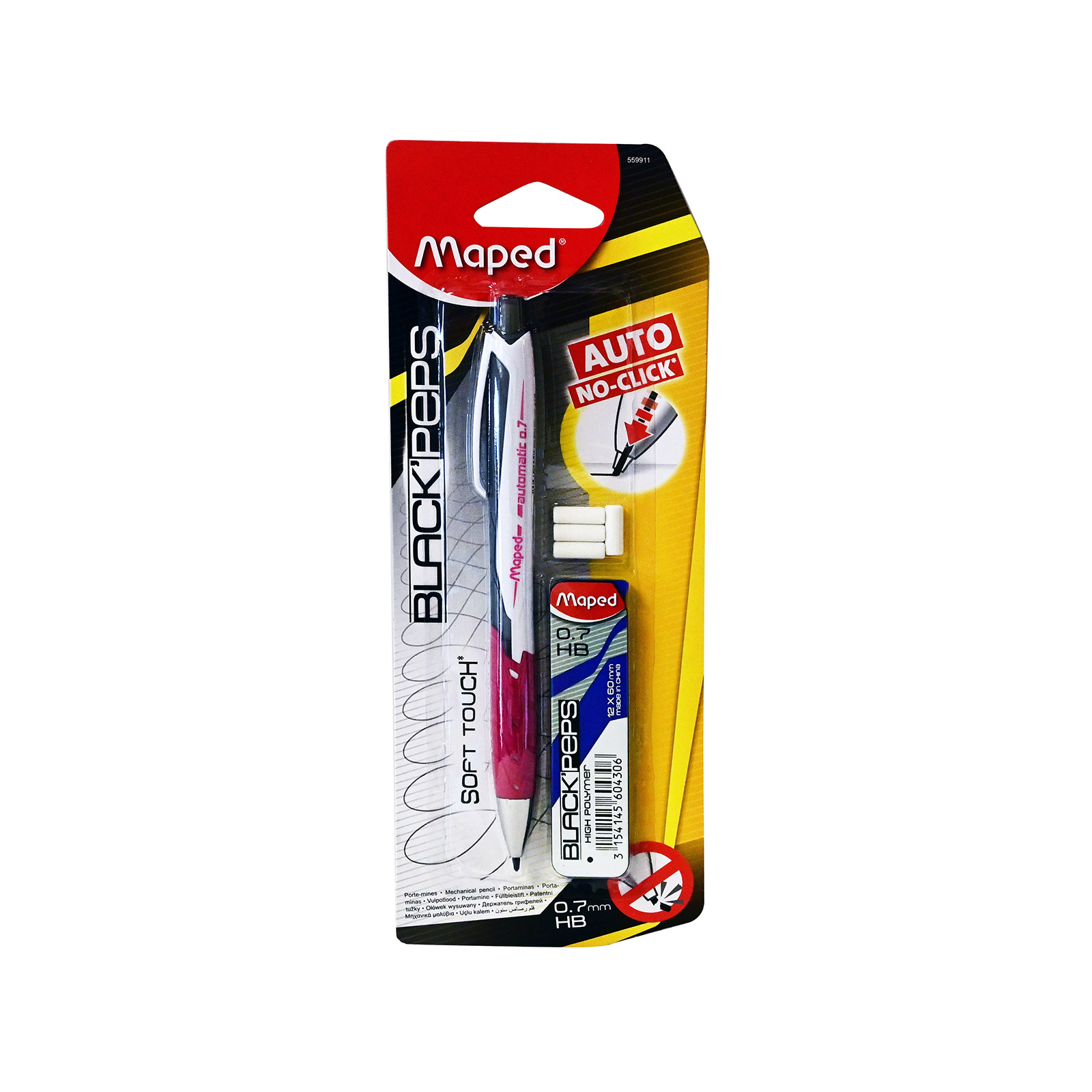 Maped Auto-No Click μολύβι μηχανικό+12 μύτες 0,5mm 1100 τεμ. εικόνα 1