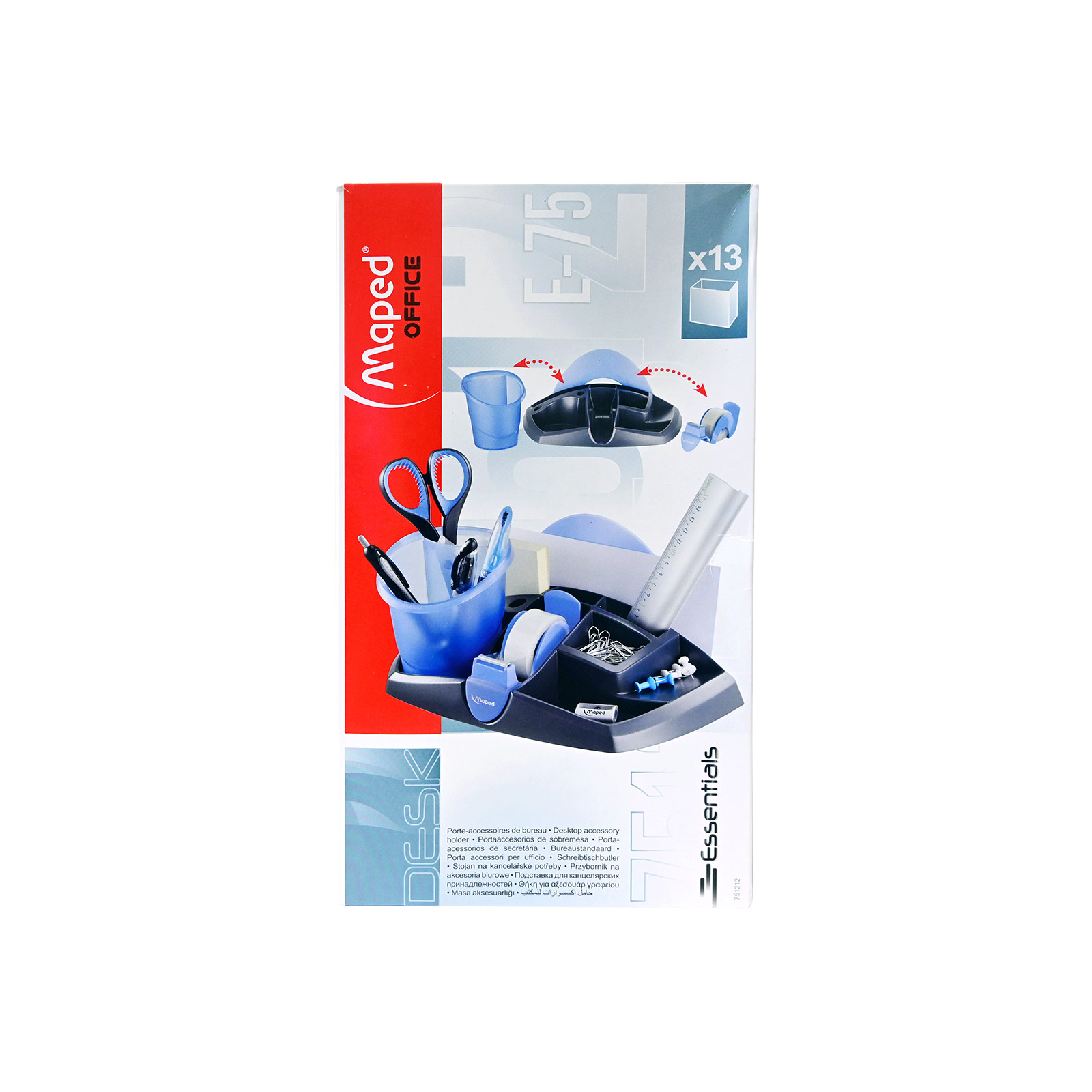 Maped Ergologic βάση γραφείου μολυβοθήκη μπλε εικόνα 1