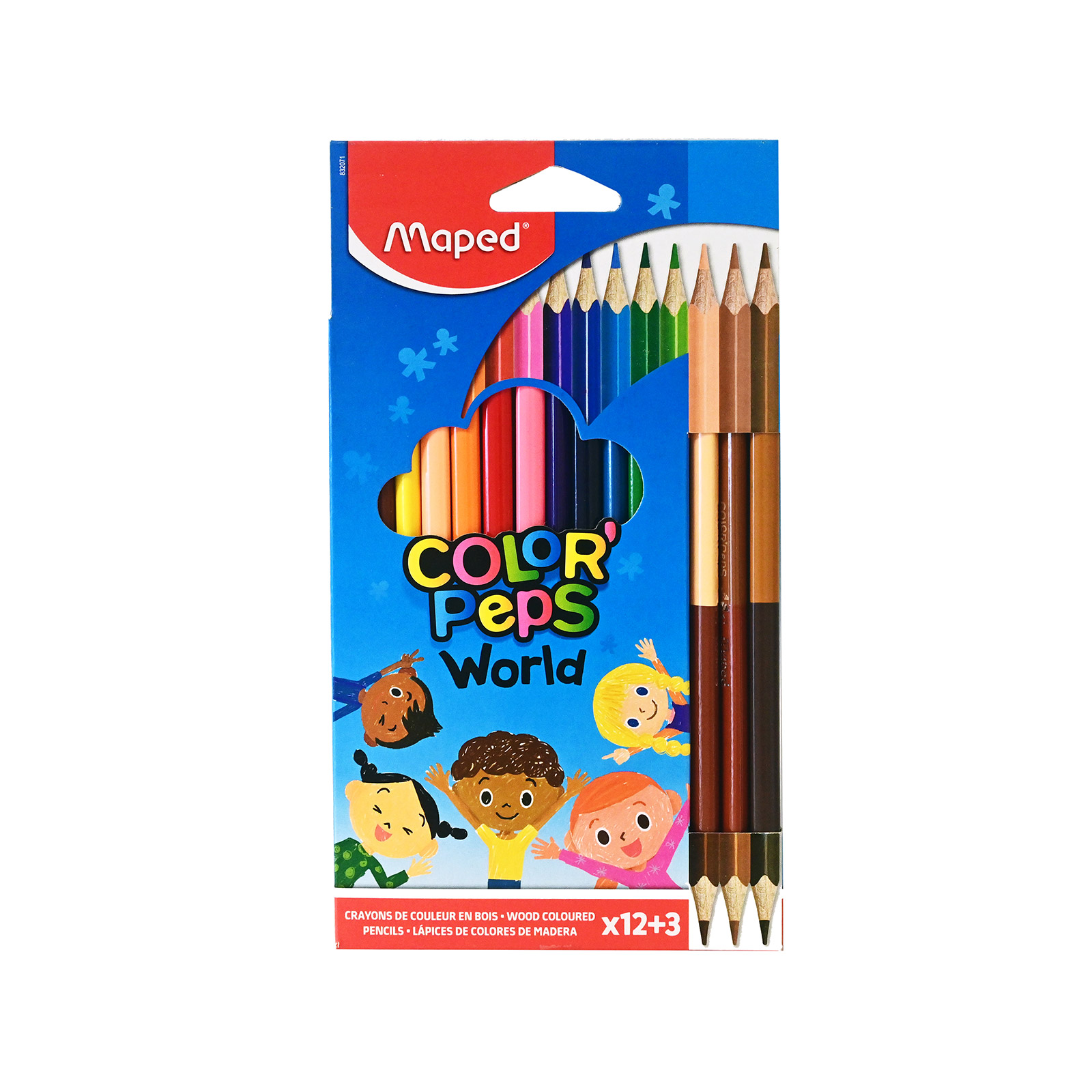 Maped Color'Peps World ξυλομπογιές και 3 γήινα χρώματα εικόνα 1