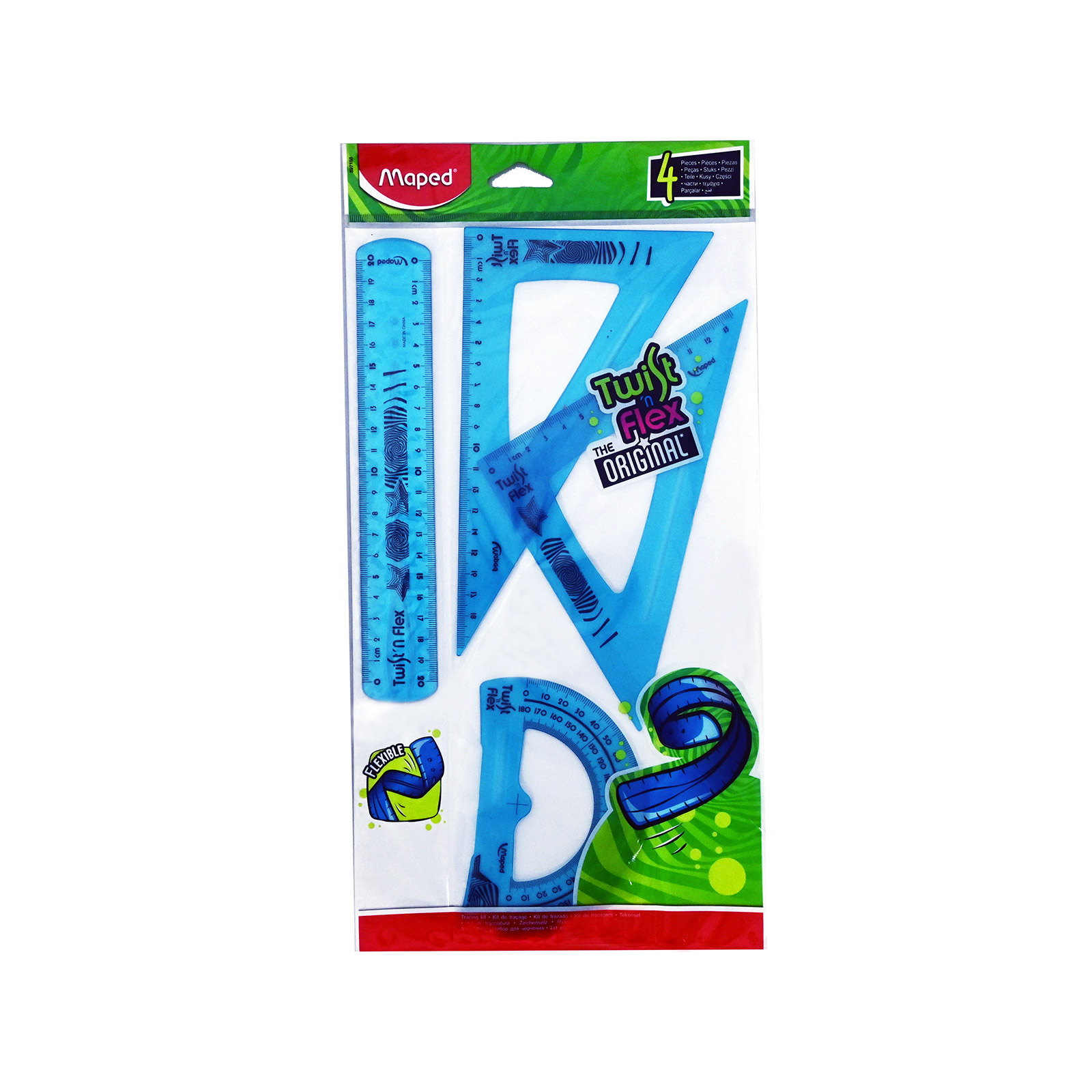 Maped Twist & flex σετ χάρακες γεωμετρίας 4τεμ εικόνα 1