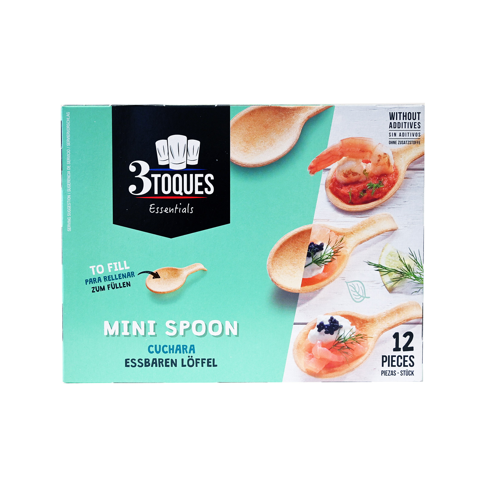 3 Toques Mini spoon βάση σφολιάτας 12 τεμάχια 42g εικόνα 1