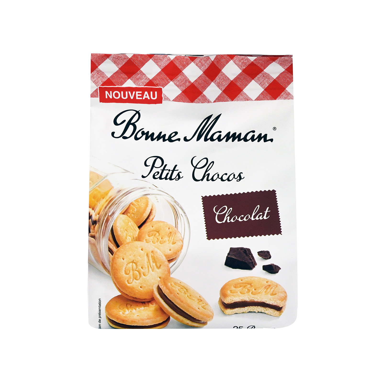 Bonne Maman Petits chocos μπισκότα γεμιστά chocolat 250g εικόνα 1