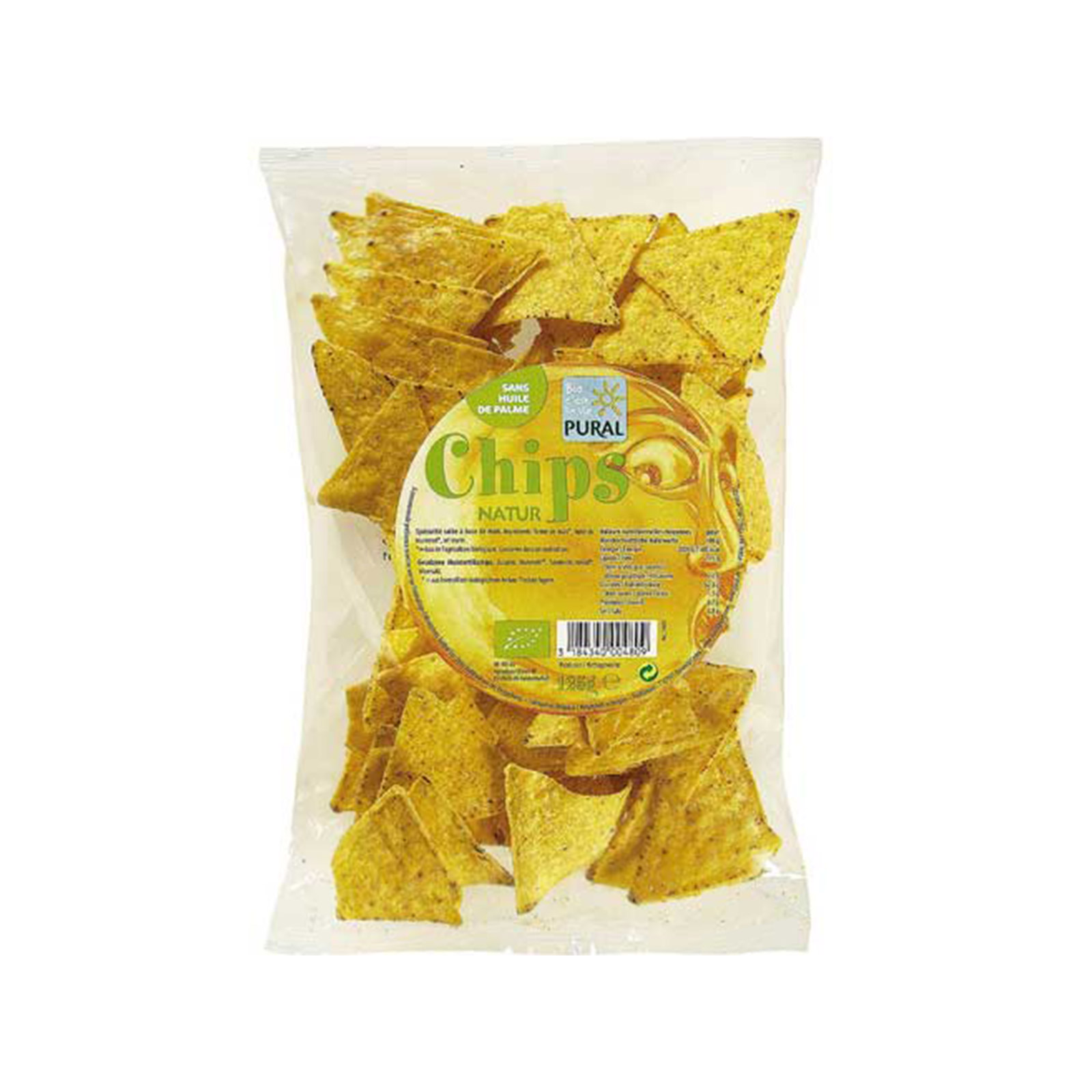 Chips Natur τσιπς καλαμποκιού χωρίς φοινικέλαιο 125g εικόνα 1