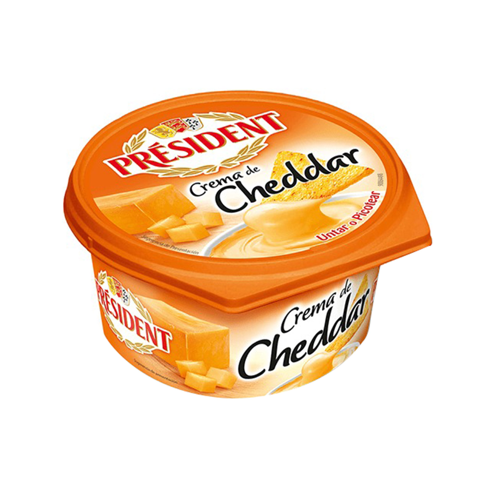 President τυρί κρεμα cheddar 125g εικόνα 1