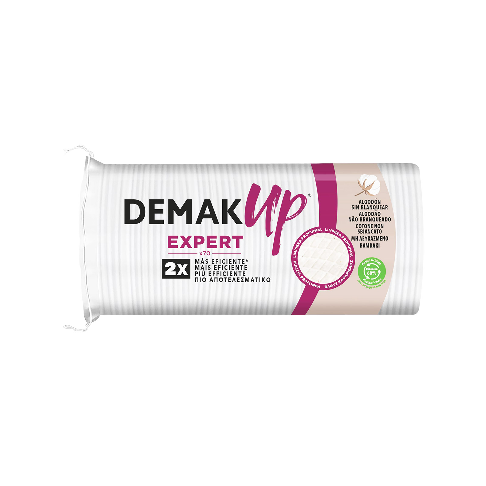 Demak Up Duo βαμβάκι δίσκοι ντεμακιγιάζ regular 70τεμ εικόνα 1