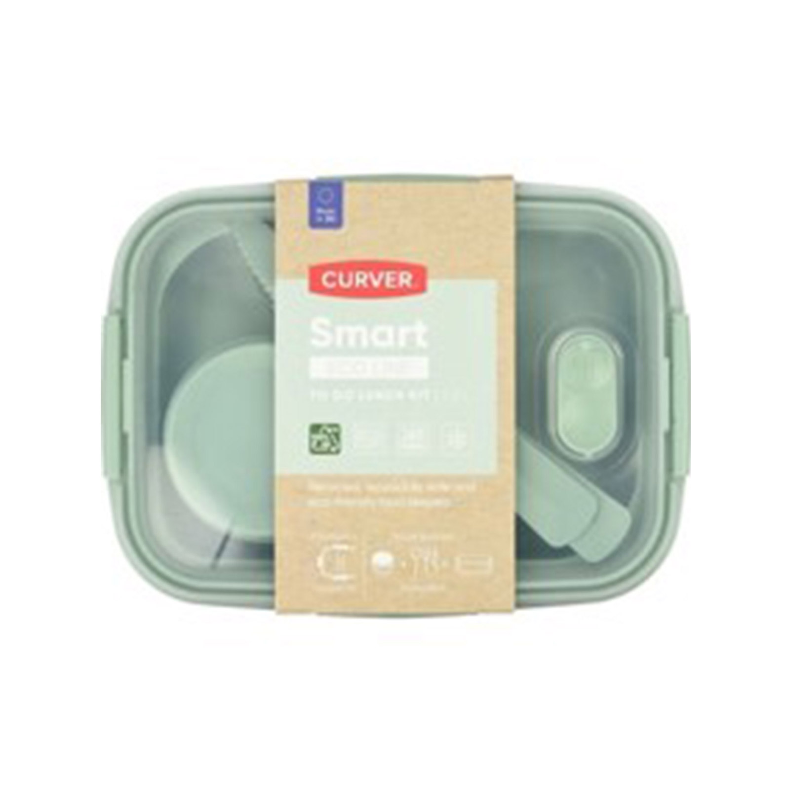 Eco to Go φαγητοδοχείο πράσινο 20x15cm εικόνα 1