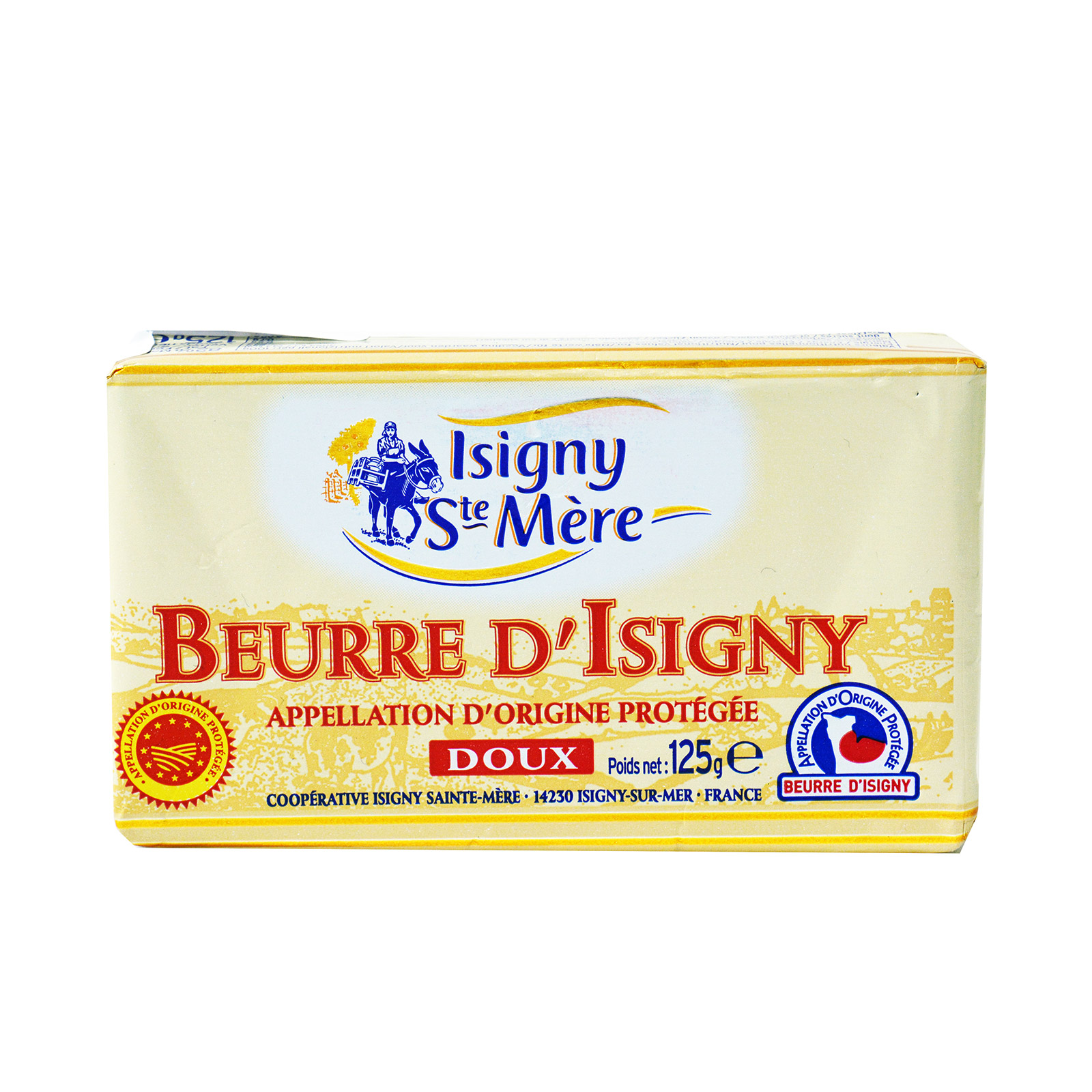 Isigny Ste Mere βούτυρο φρέσκο αγελάδος doux 125g εικόνα 1