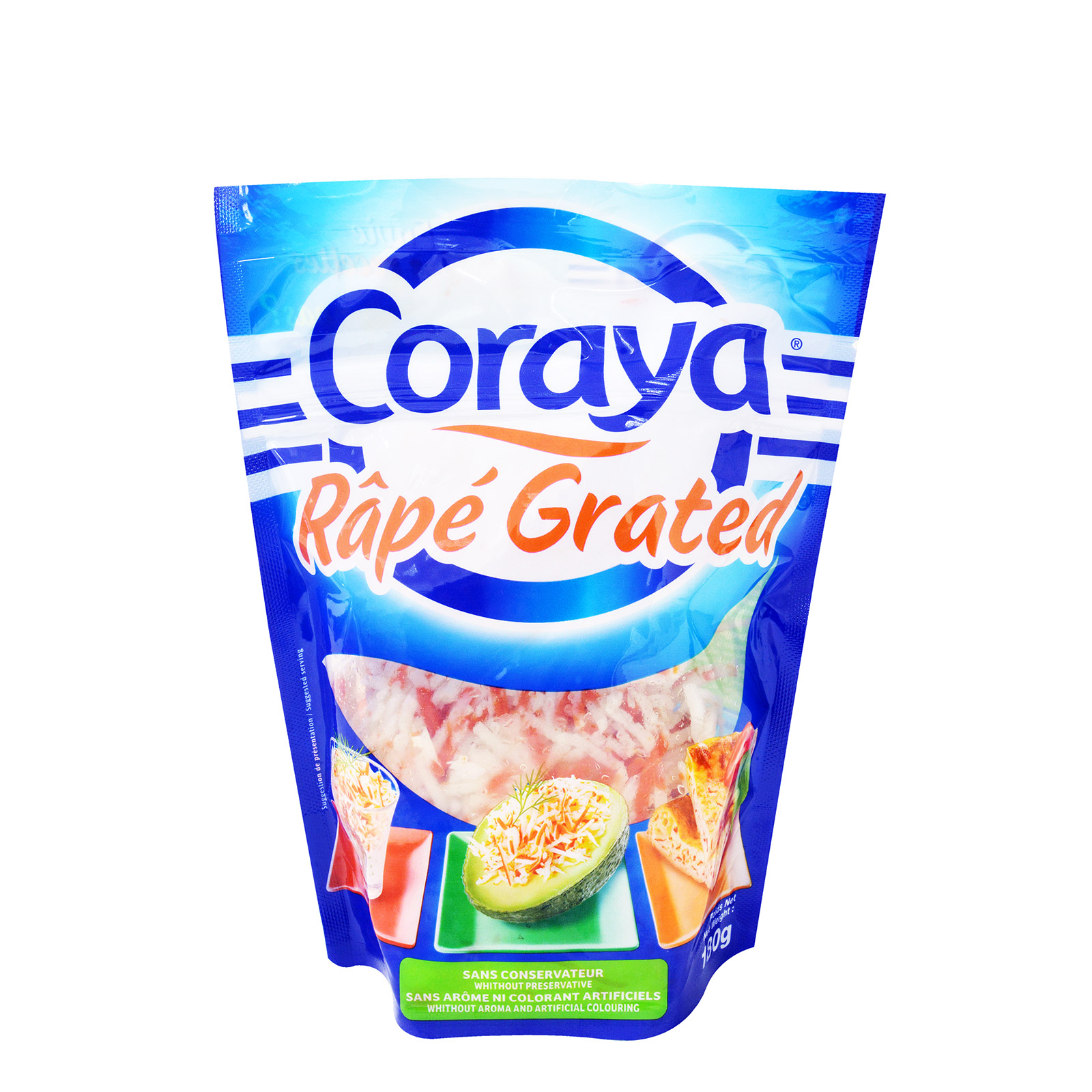 Coraya Rape Grated refrigerated surimi shredded fish fillet 180g image 1