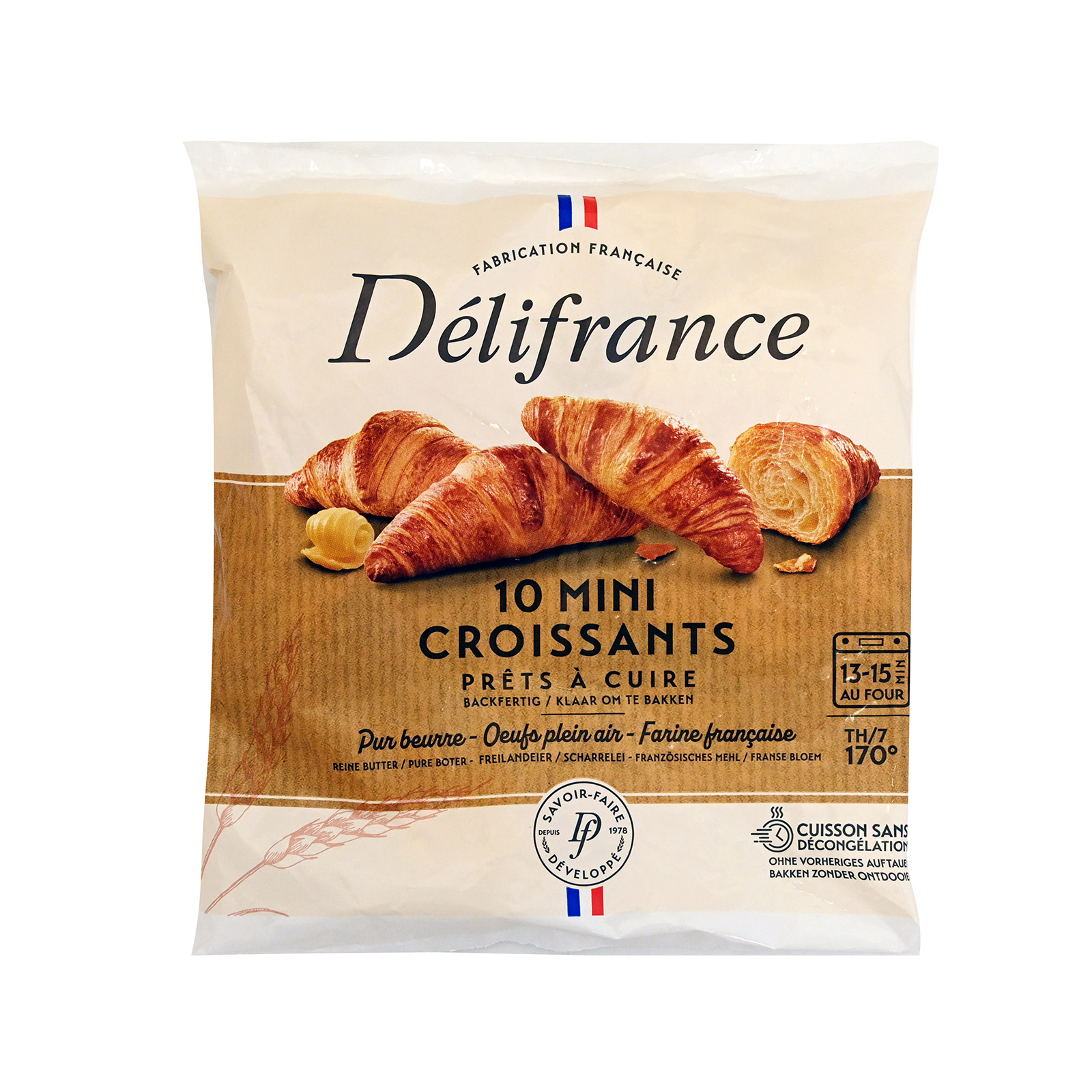 Delifrance κρουασάν κατεψυγμένα βουτύρου 250g εικόνα 1