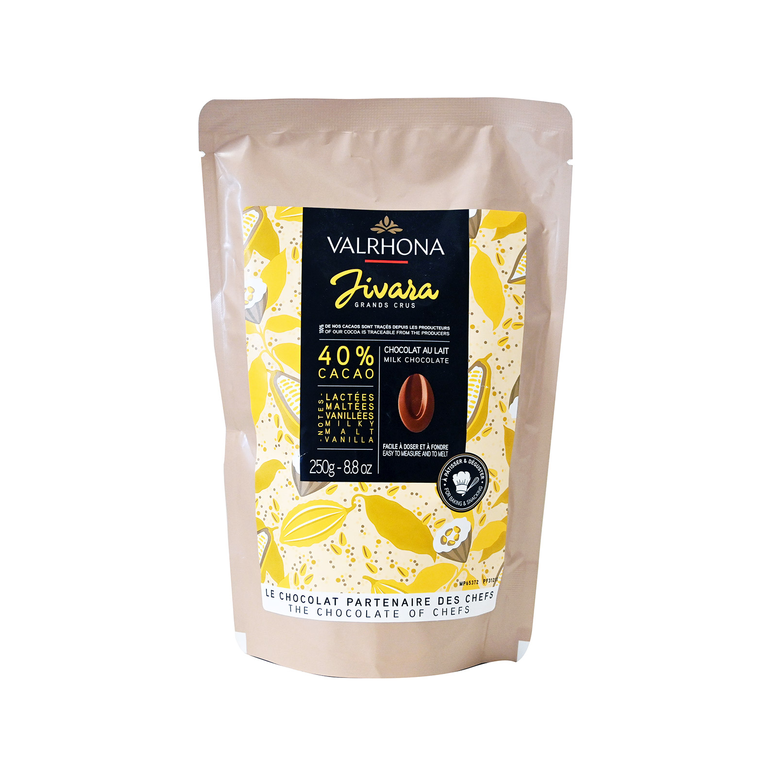 Valrhona Jivara σοκολατάκια γάλακτος 250g εικόνα 1