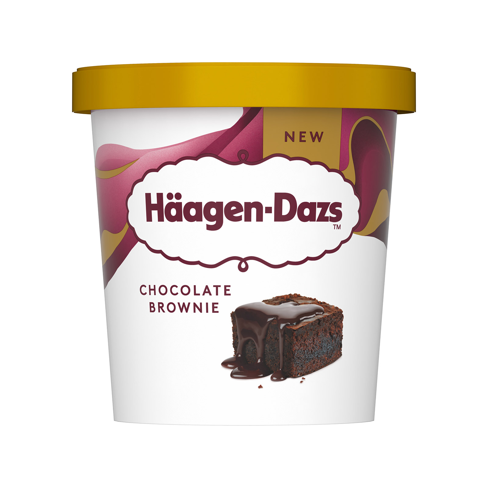 Haagen Dazs family-size ice cream chocolate brownie 420ml image 1