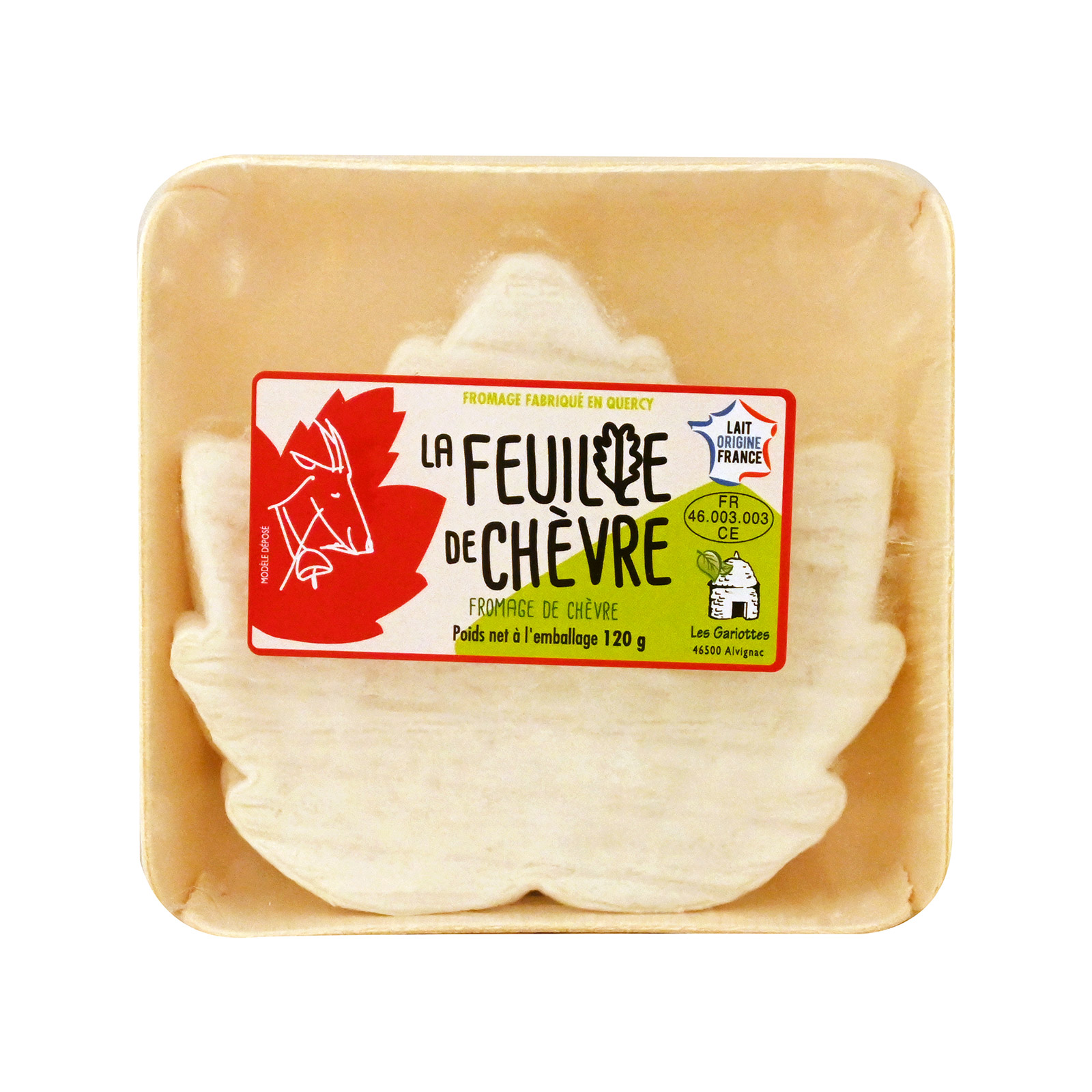 Feuille de chevre τυρί κατσικίσιο με κρούστα 120g εικόνα 1