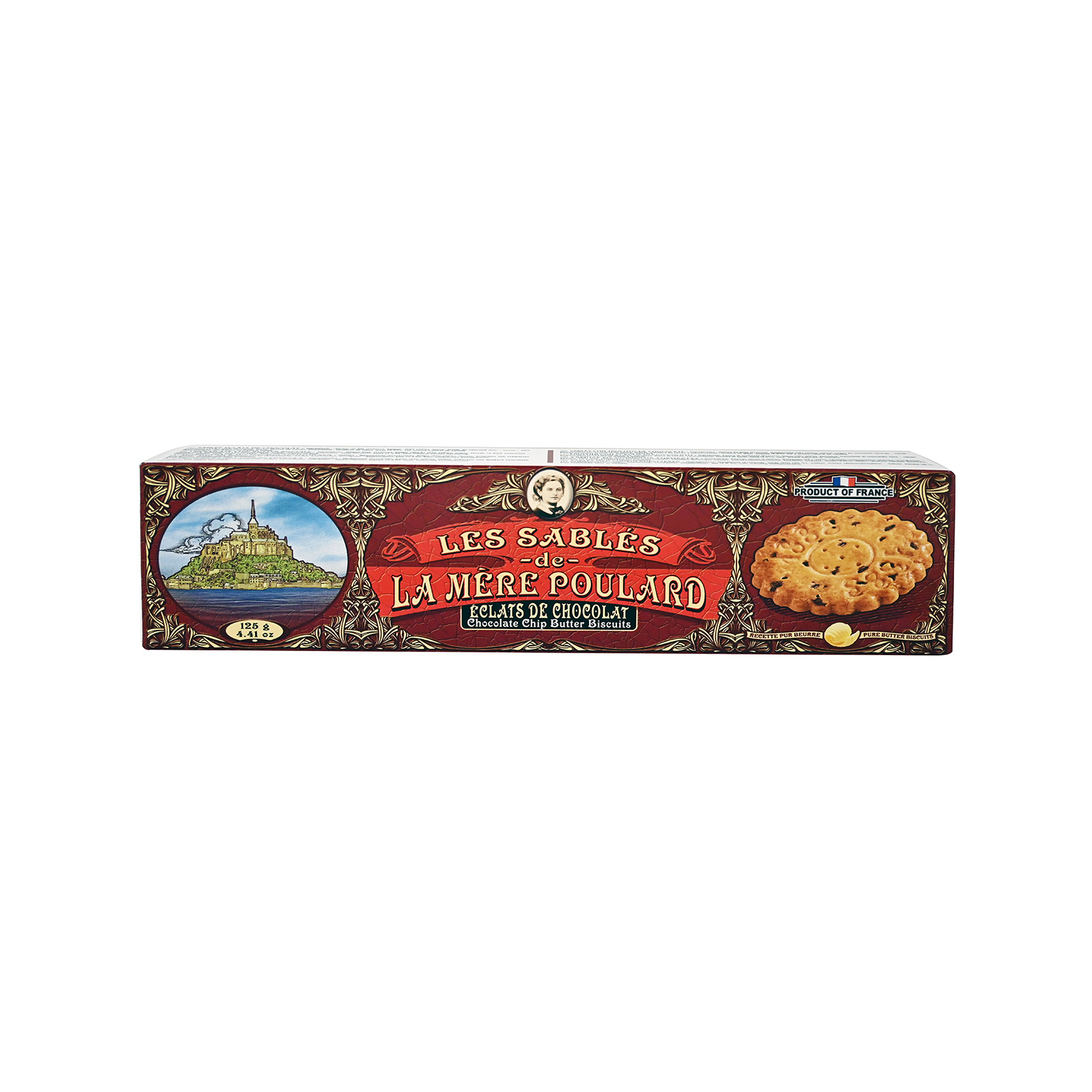 La mere poulard Les sables μπισκότα βουτύρου chocolate chip 125g εικόνα 1