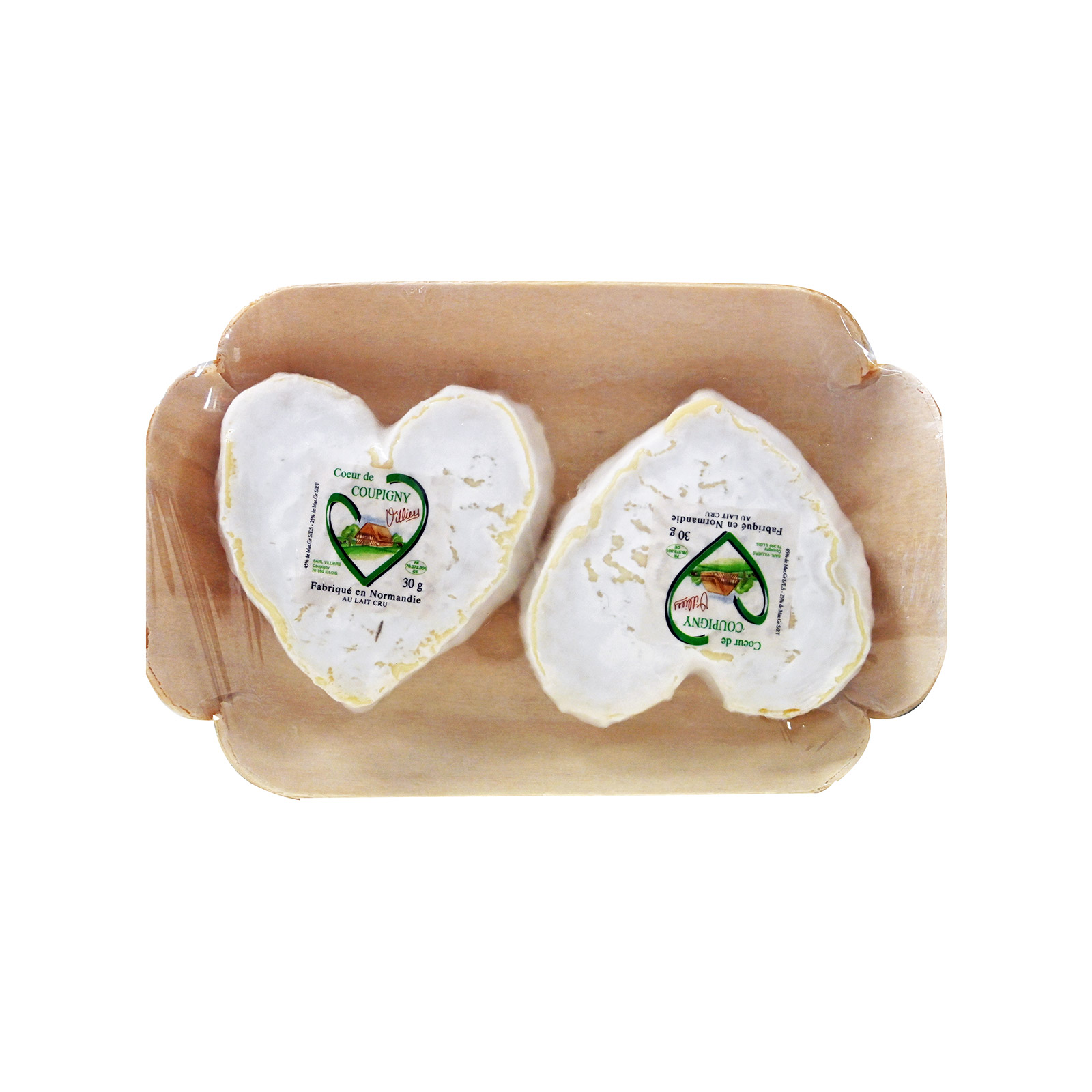 Barquette De Coupigny τυρί σε σχήμα καρδιας 30g εικόνα 1