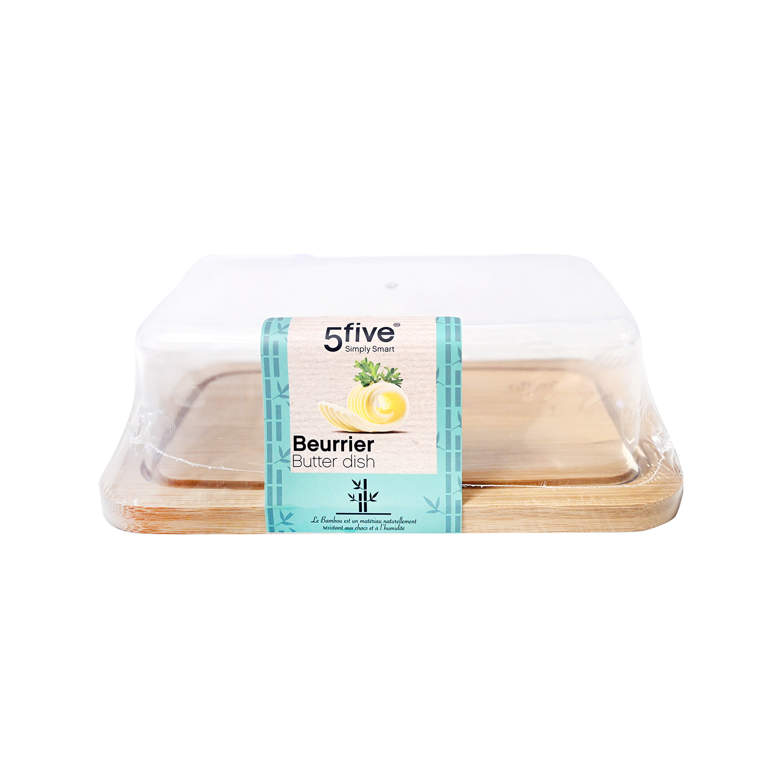 Jja 151189 βουτυριέρα με καπάκι μπαμπού 19εκ εικόνα 1
