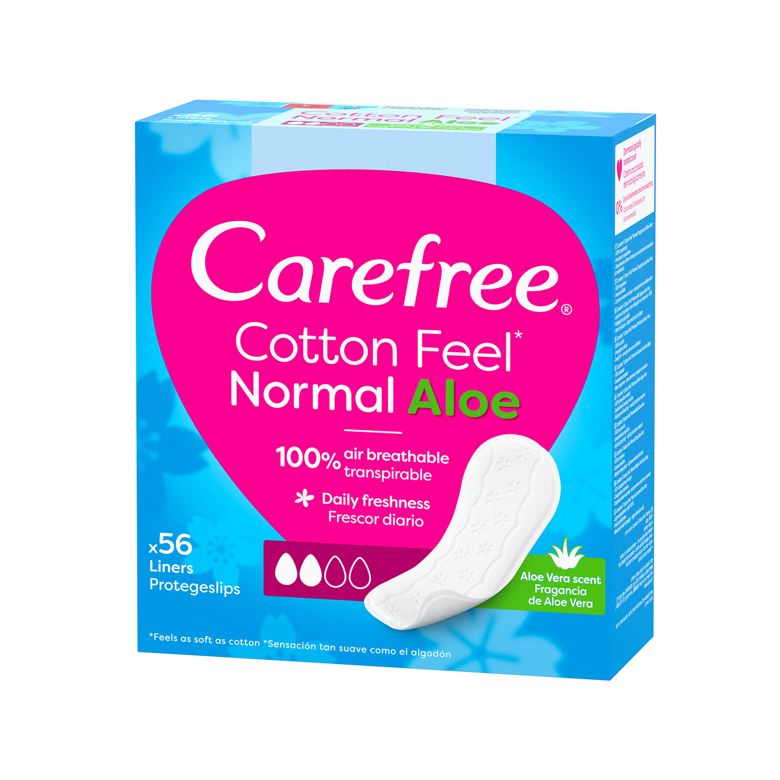 Carefree Normal σερβιετάκια aloe 56τεμ εικόνα 1