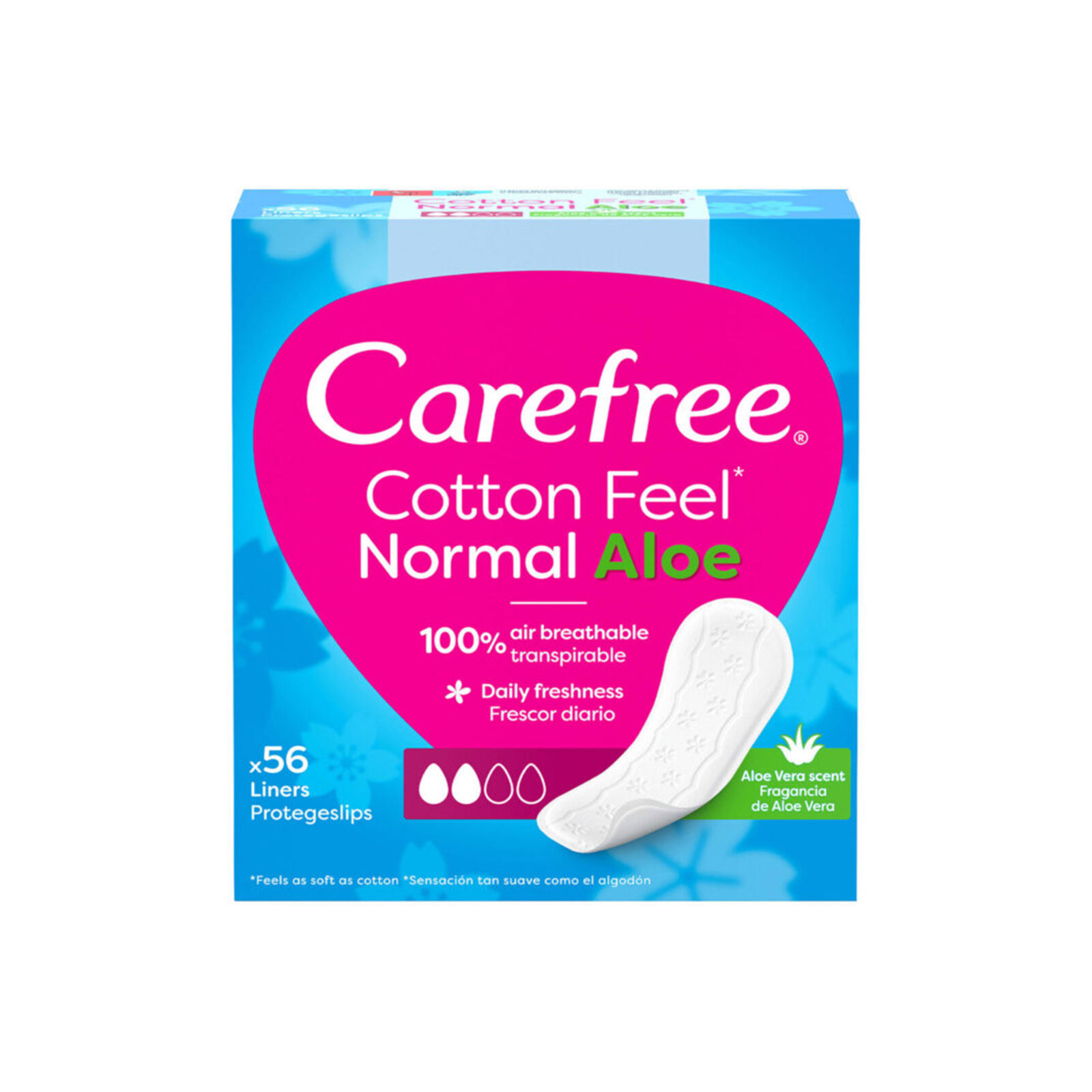 Carefree Normal σερβιετάκια aloe 56τεμ εικόνα 1