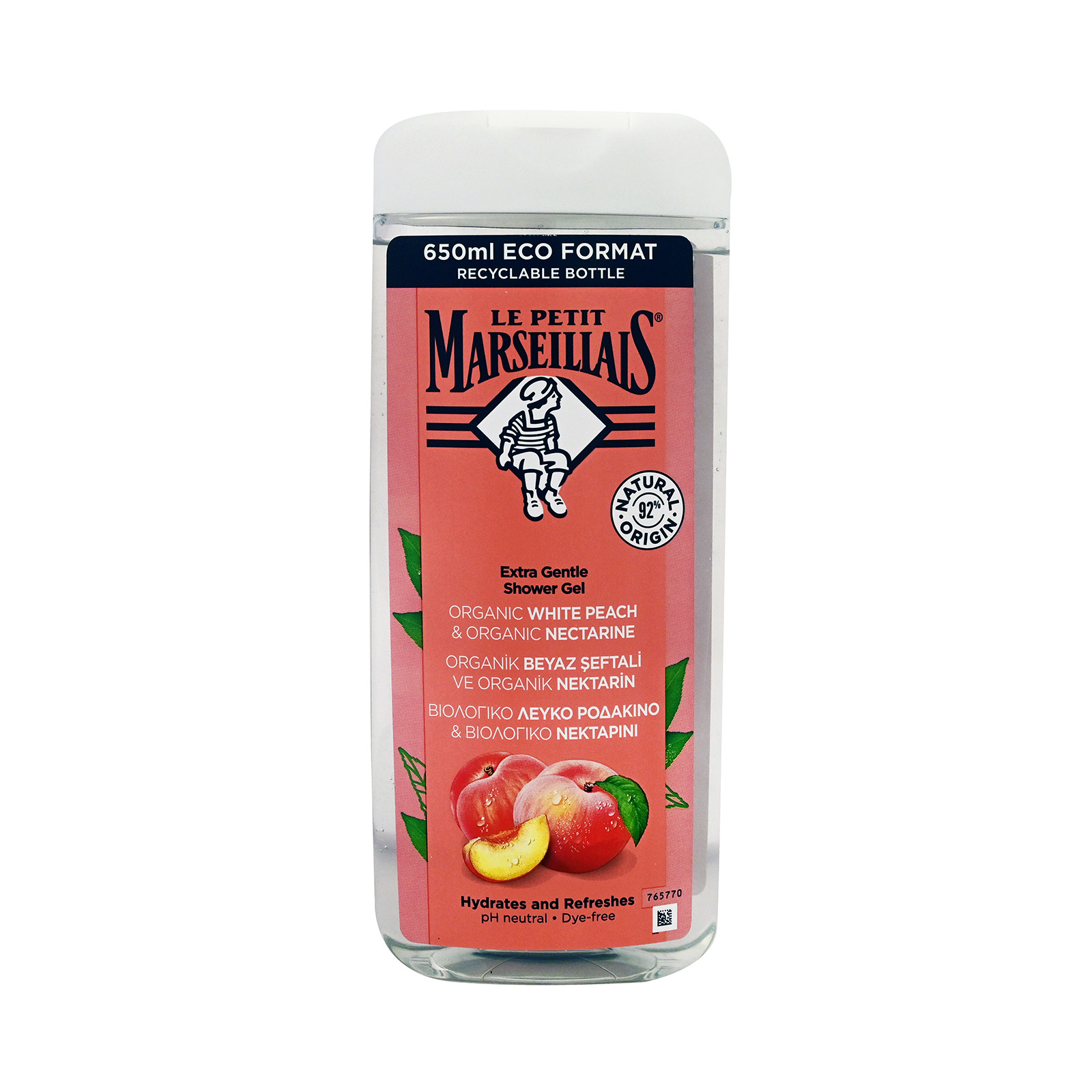 Le Petit Marseillais αφρόλουτρο peach 650ml εικόνα 1