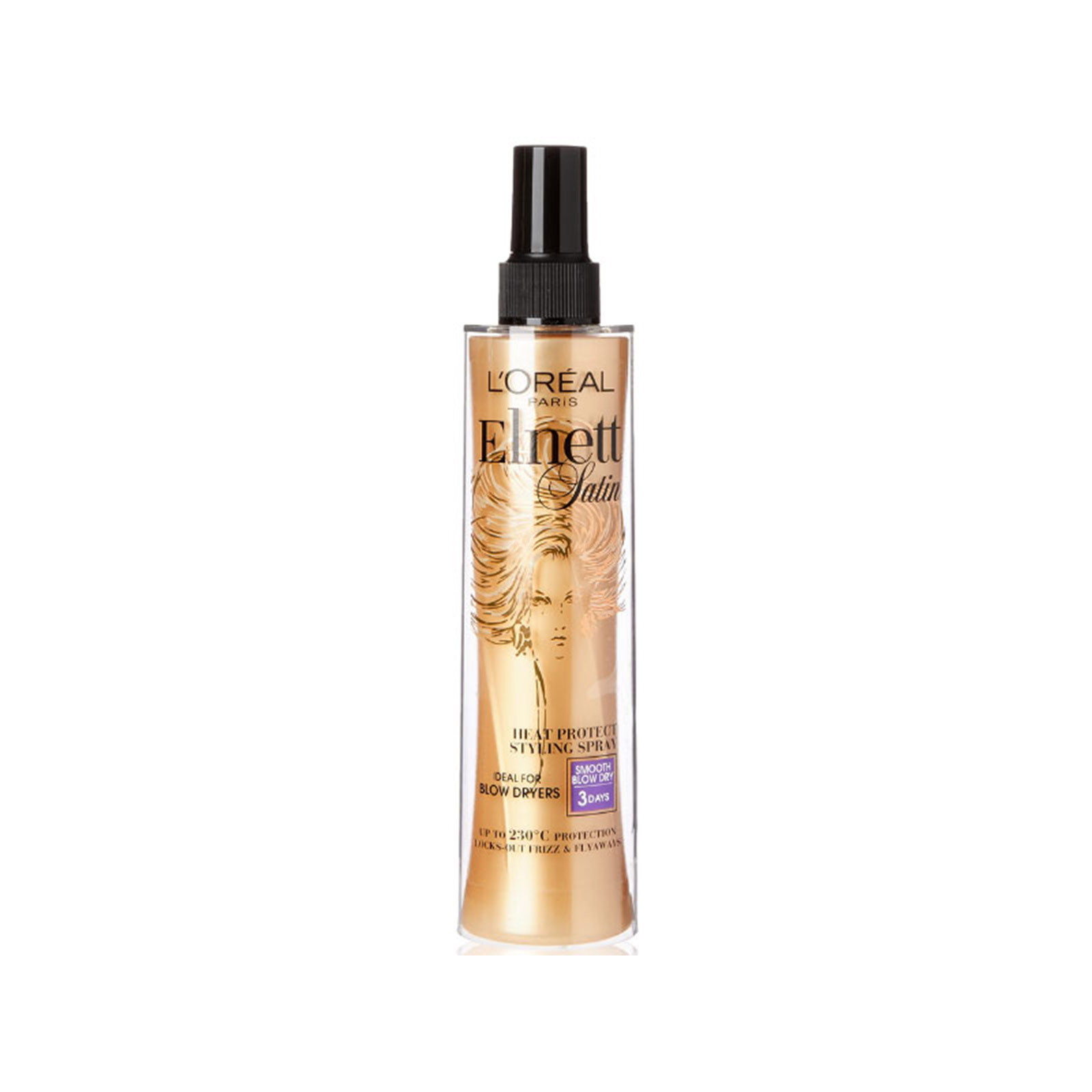 Elnett Heat protect spray μαλλιών smooth blow dry 170ml εικόνα 1